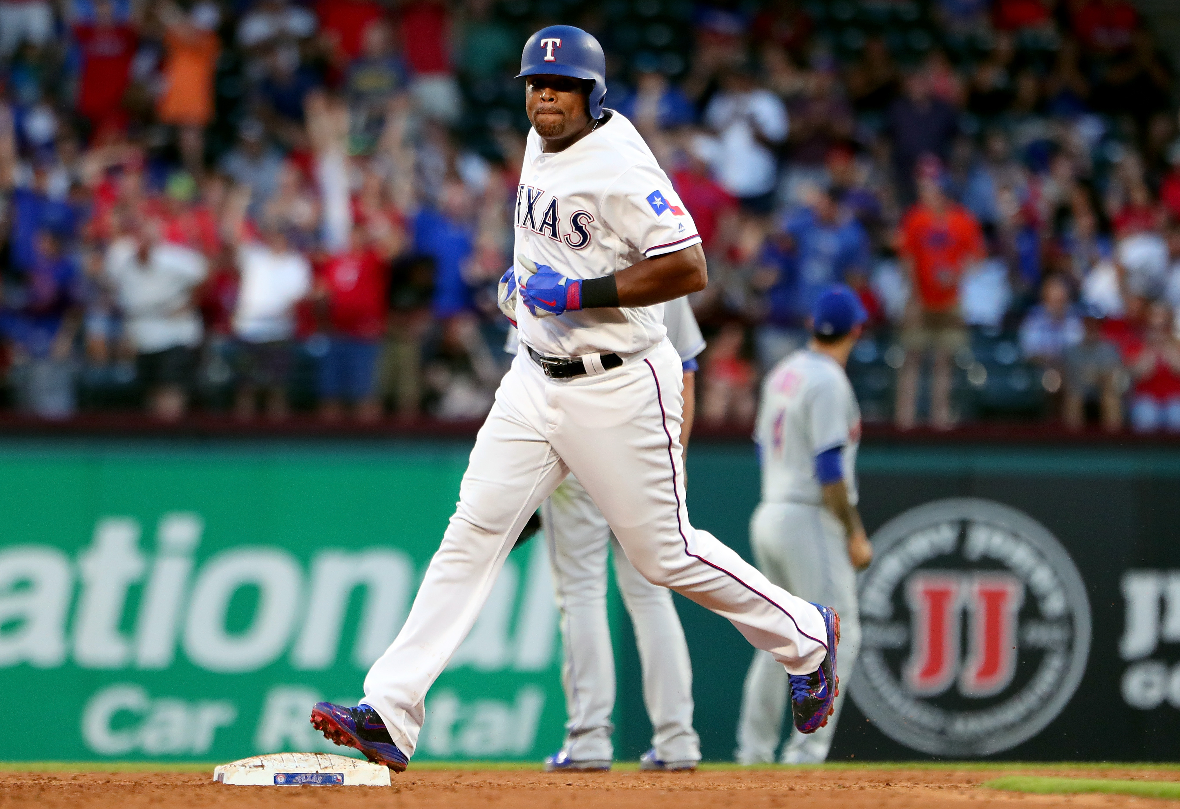 In 31 plate appearances this season, Adrian Beltre hit a home run, six RBIs, struck out three times, and walked four times.