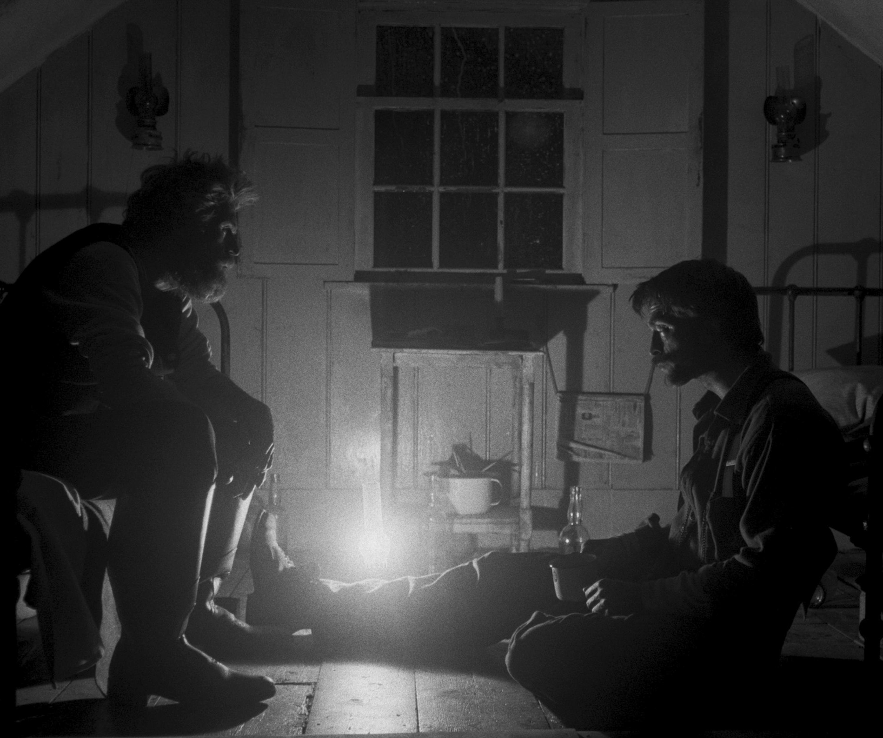 Williem Dafoe and Robert Pattinson in Robert Eggers’s “The Lighthouse.”
