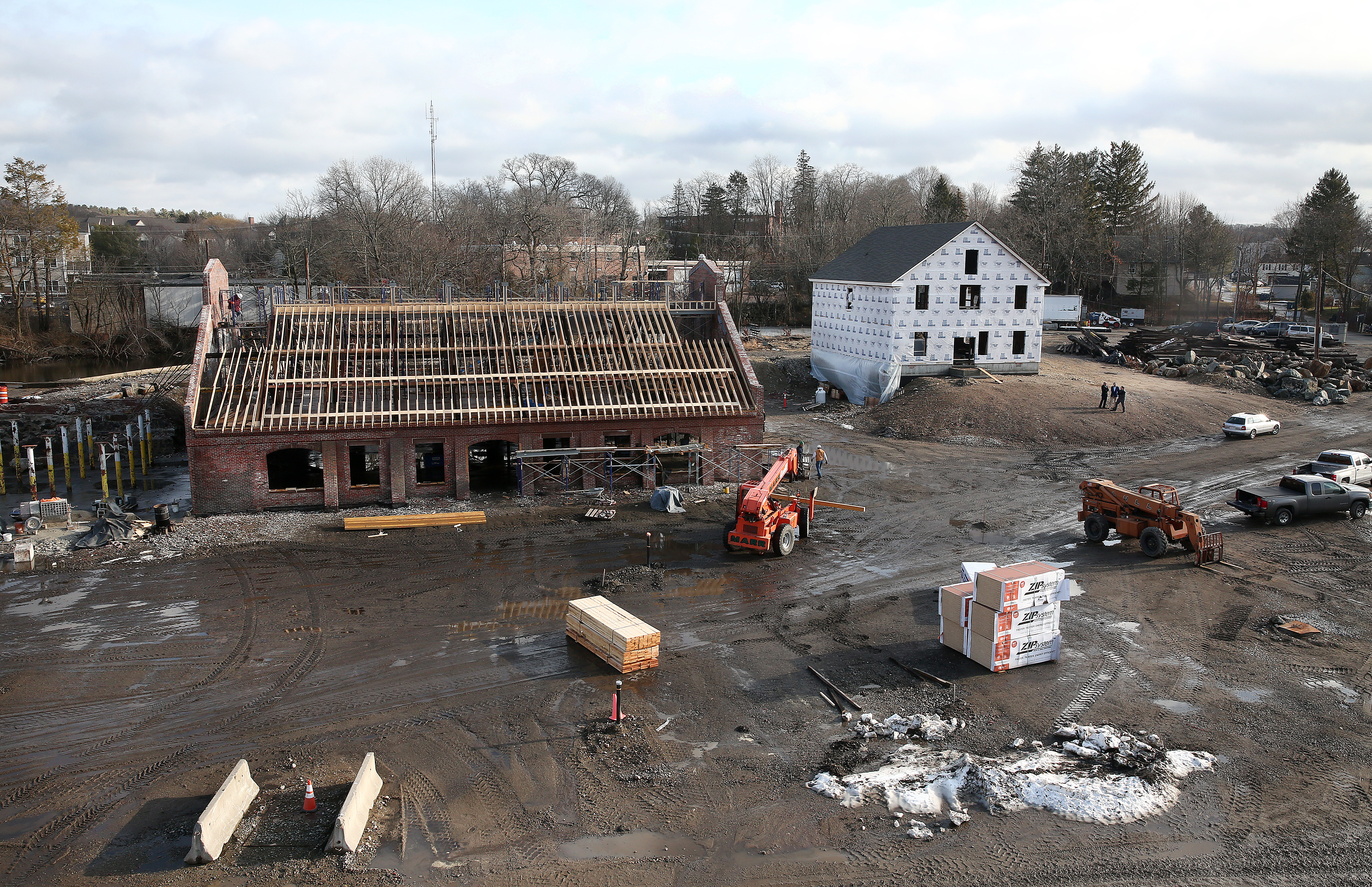 The Paul Revere Heritage Site in Canton will include two remaining historical buildings, the Revere & Son Copper Rolling Mill, left, and the Joseph Warren Revere Barn.
