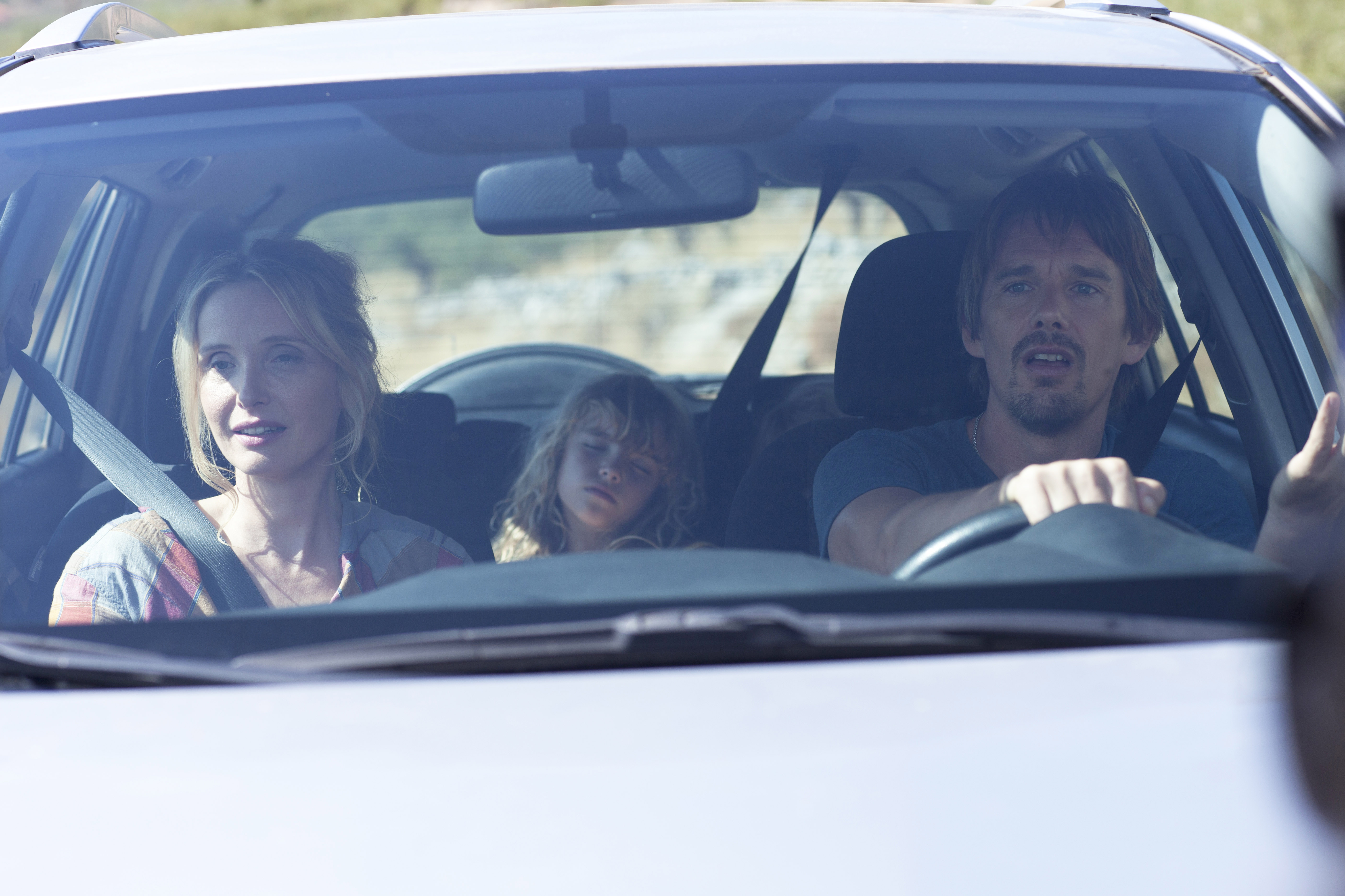 A scene in Richard Linklater’s film involving a long drive will be familiar to many couples.