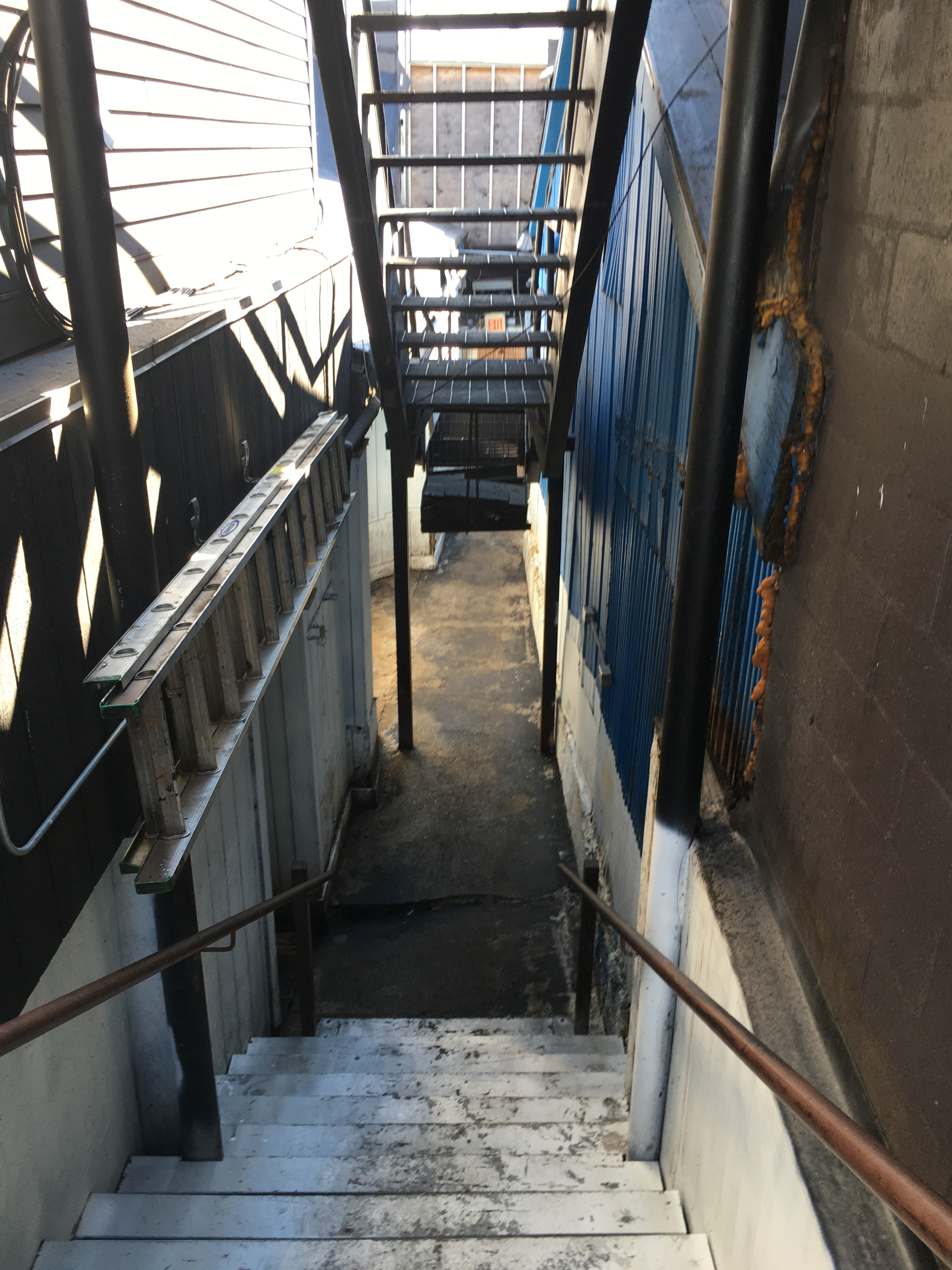 The Harborwalk at Jon Cronin’s property consists of an alley between restaurants.