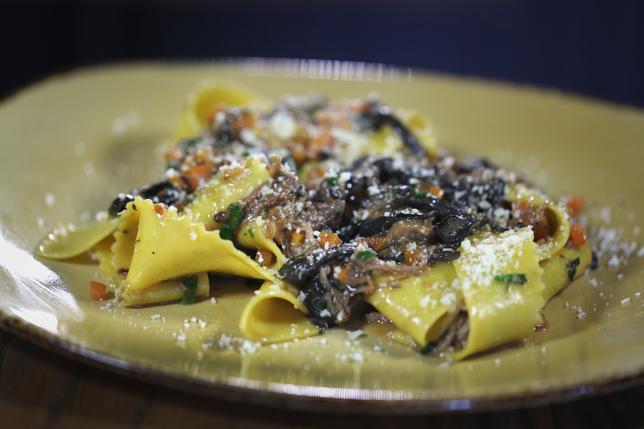 Cambridge, MA 040513 Boar pappardelle from Giulia in Cambridge, Friday, April 5 2013. (Staff Photo/Wendy Maeda) section: Lifestyle slug: 10dining reporter: Dan Zedek 25dining