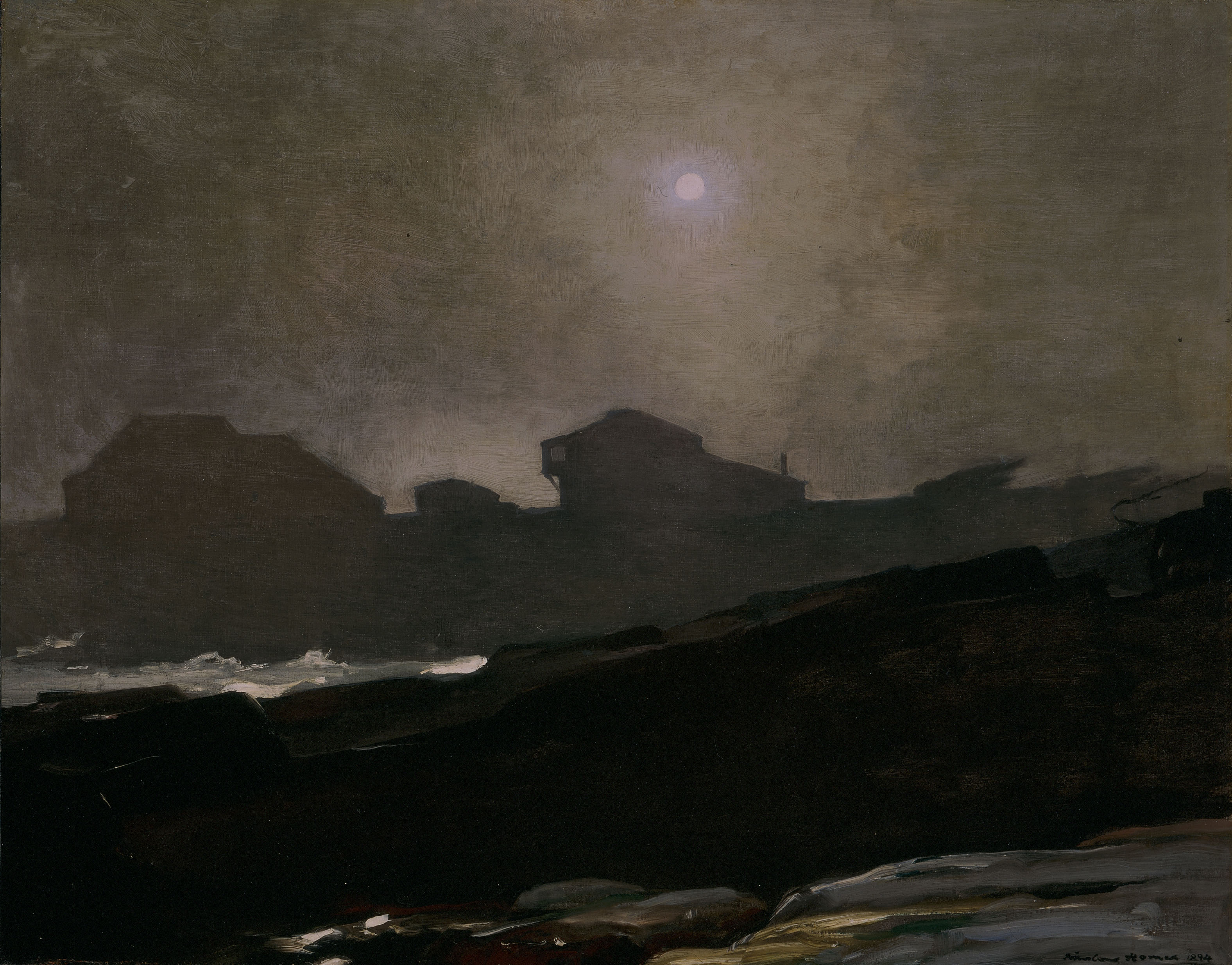 Homer’s 1894 work “The Artist’s Studio in an Afternoon Fog.”