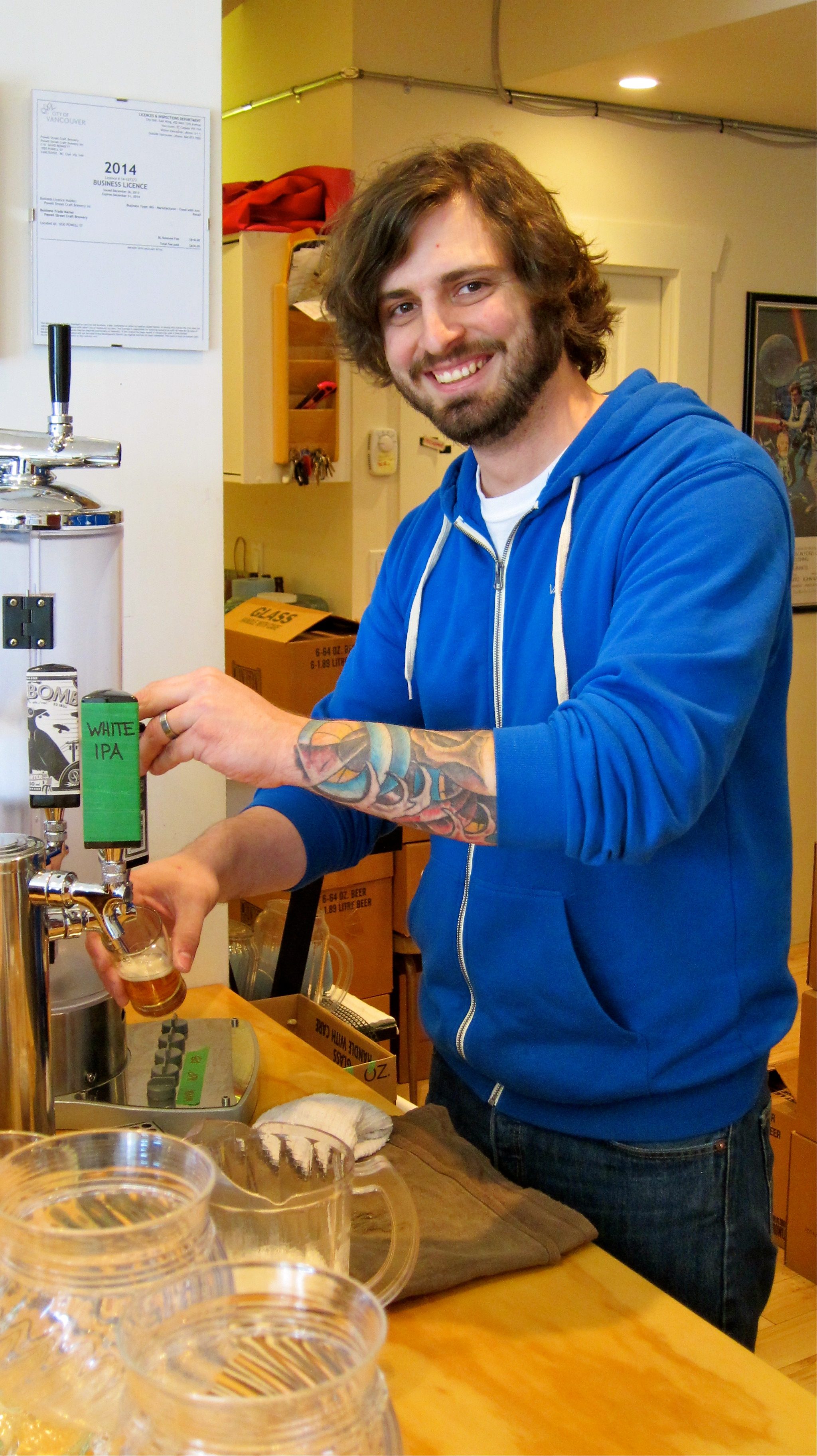 Dave Bowkett opened little Powell Street Craft Brewery in 2012 and it has boomed since an ale won honors.
