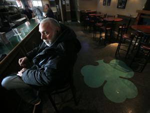 Southie resident Scott Coffey at the Shamrock Pub.
