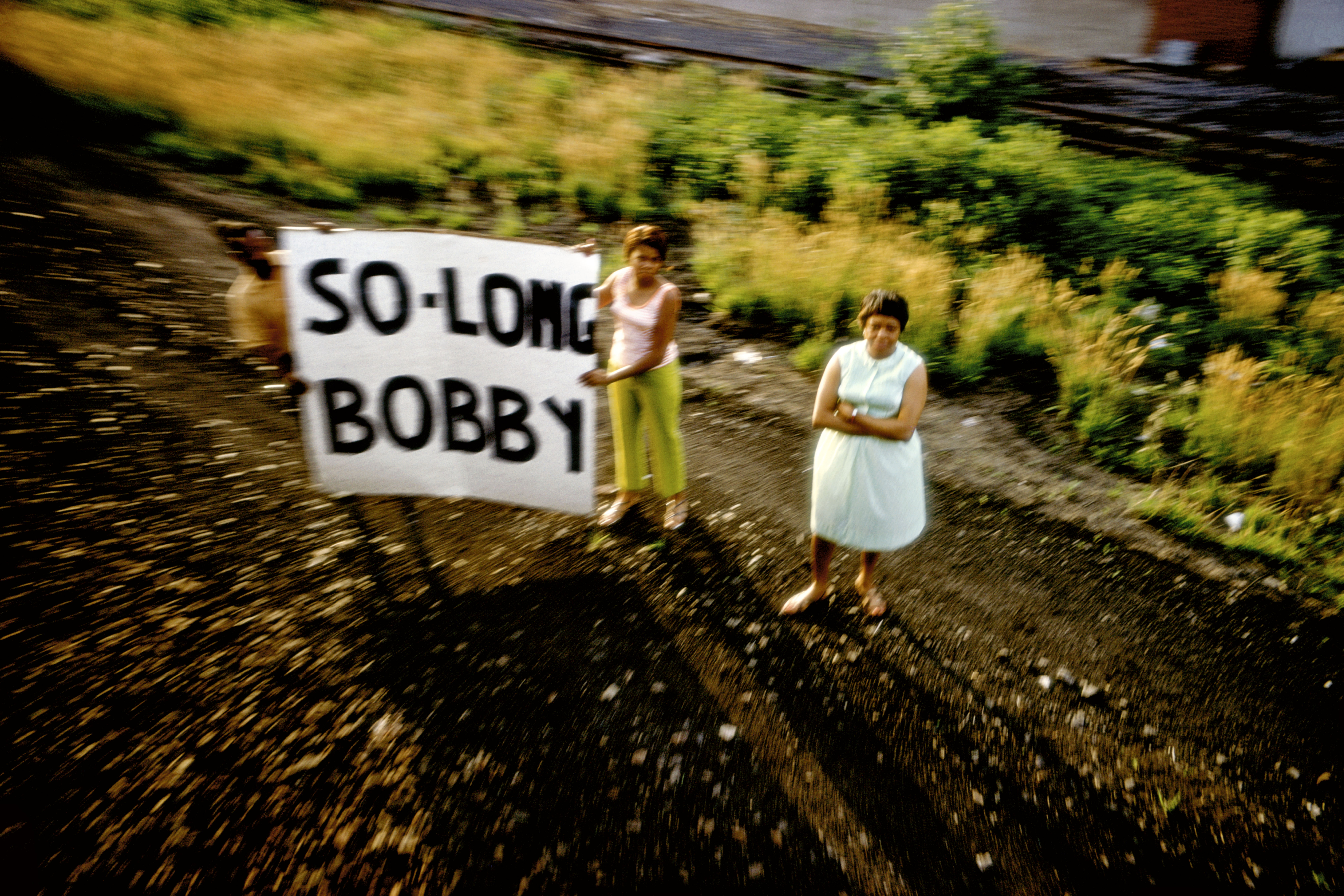 Paul Fusco’s “RFK Funeral Train.”