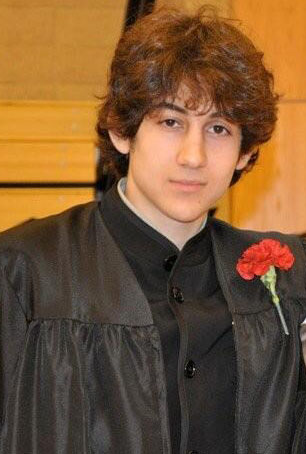 Dzhokhar A. Tsarnaev posed for a photo after graduating from Cambridge Rindge and Latin High School.