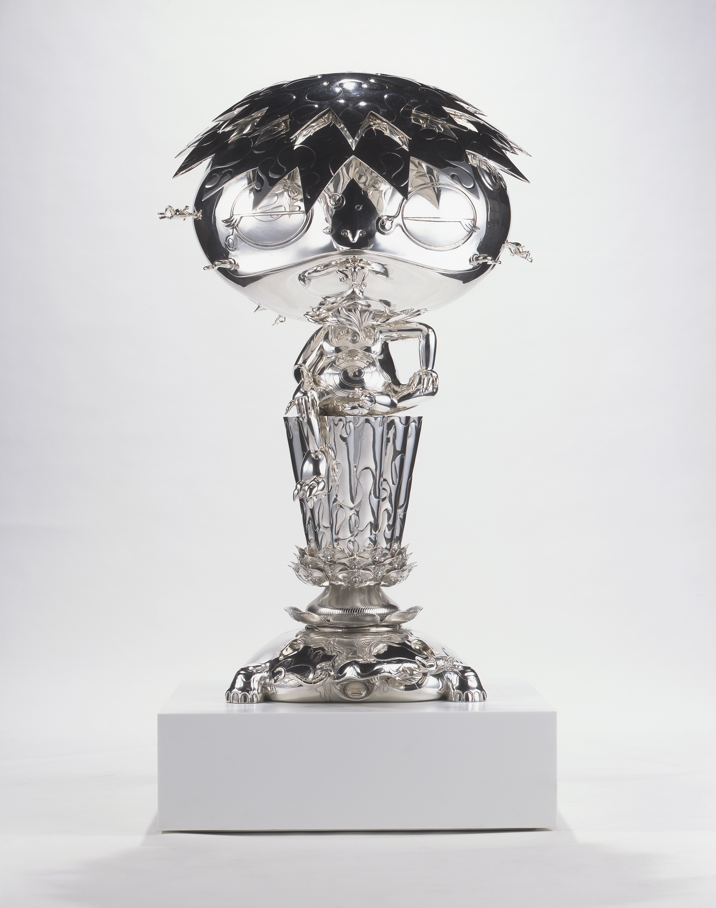 “Oval Buddha Silver,” Takashi Murakami, 2008.