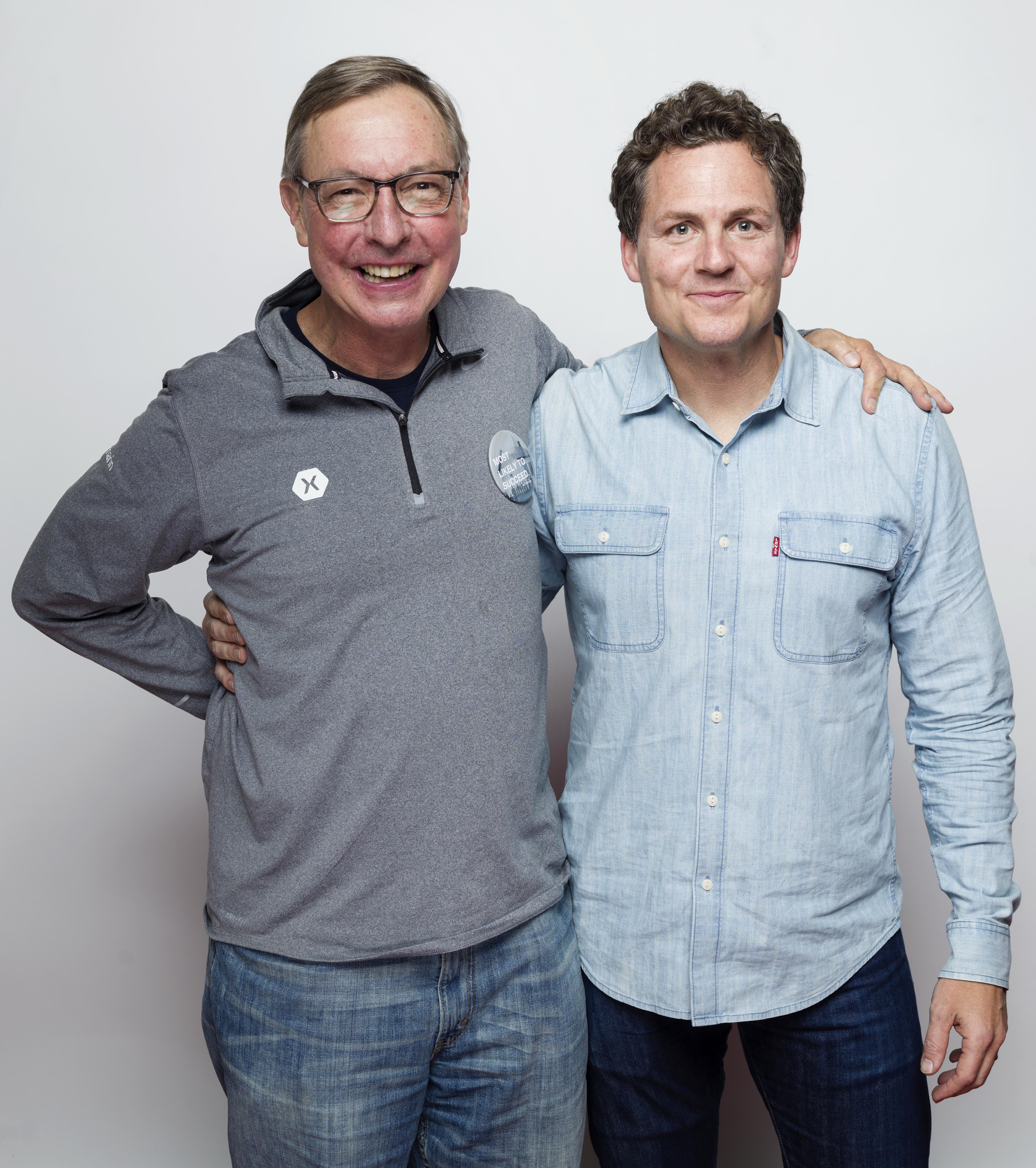 Ted Dintersmith (left) and Greg Whiteley collaborated on “Most Likely to Succeed.”