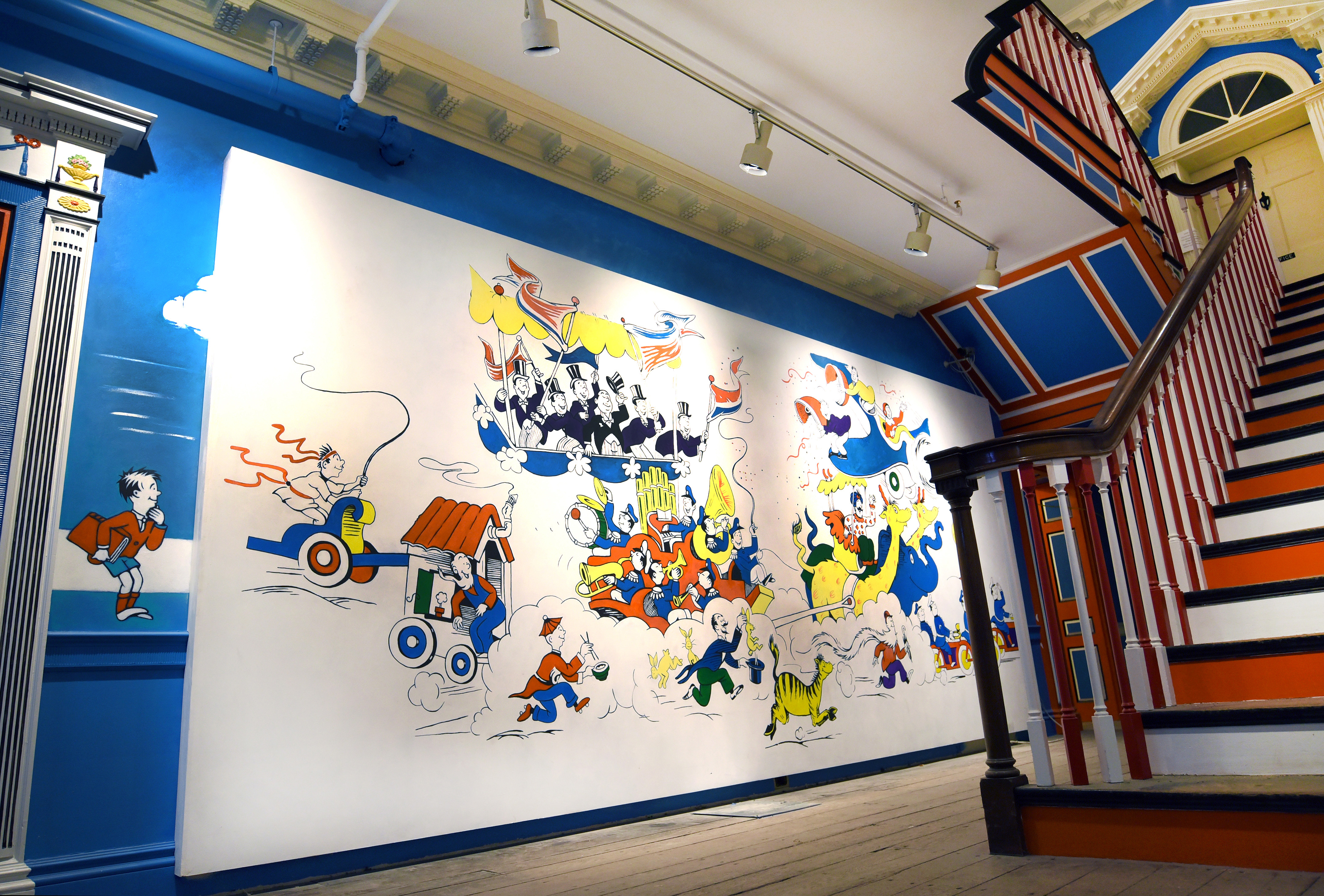 Three authors said this mural features a “jarring racial stereotype of a Chinese man, who is depicted with chopsticks, a pointed hat, and slanted slit eyes.”