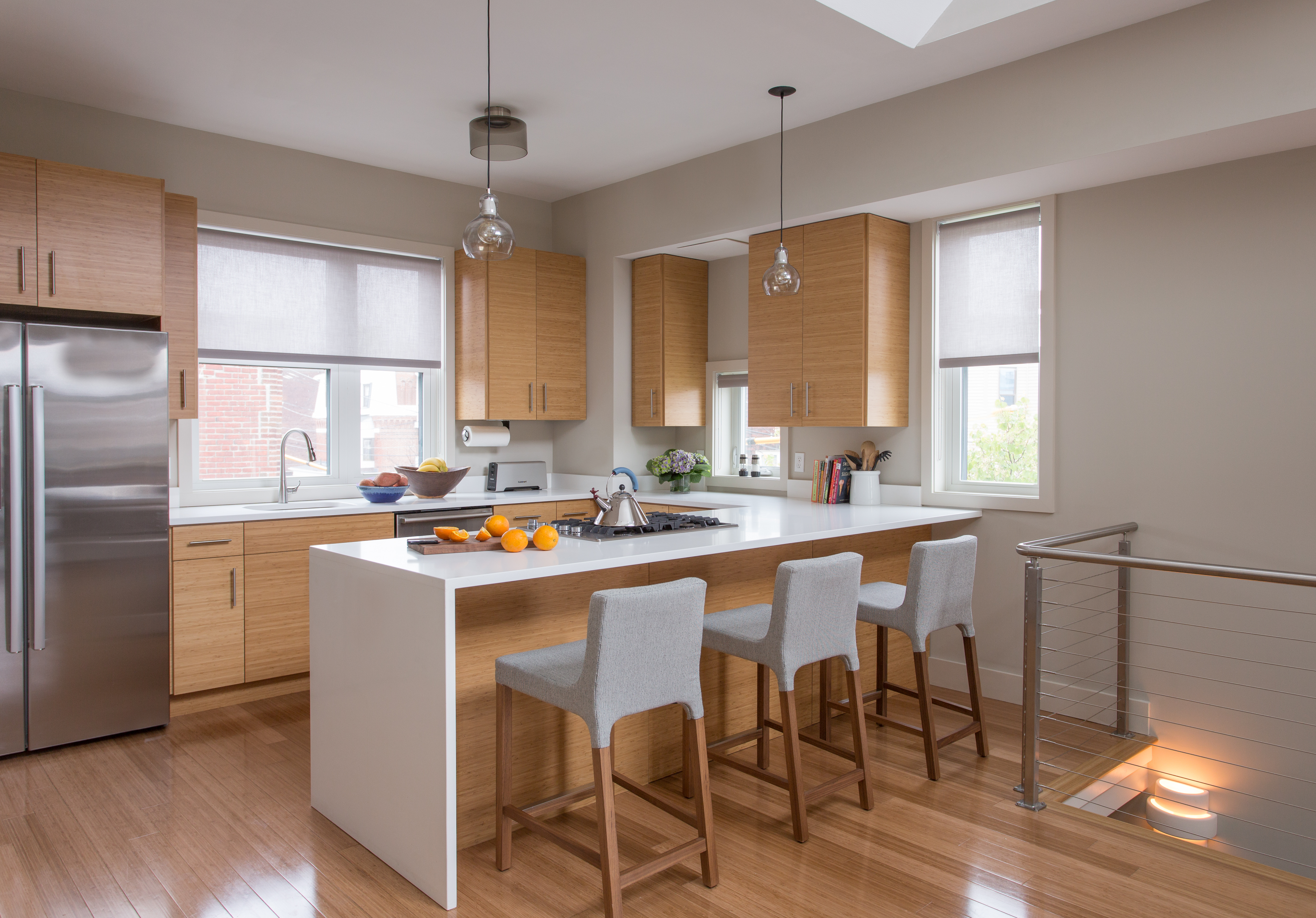 A small, but workable kitchen.