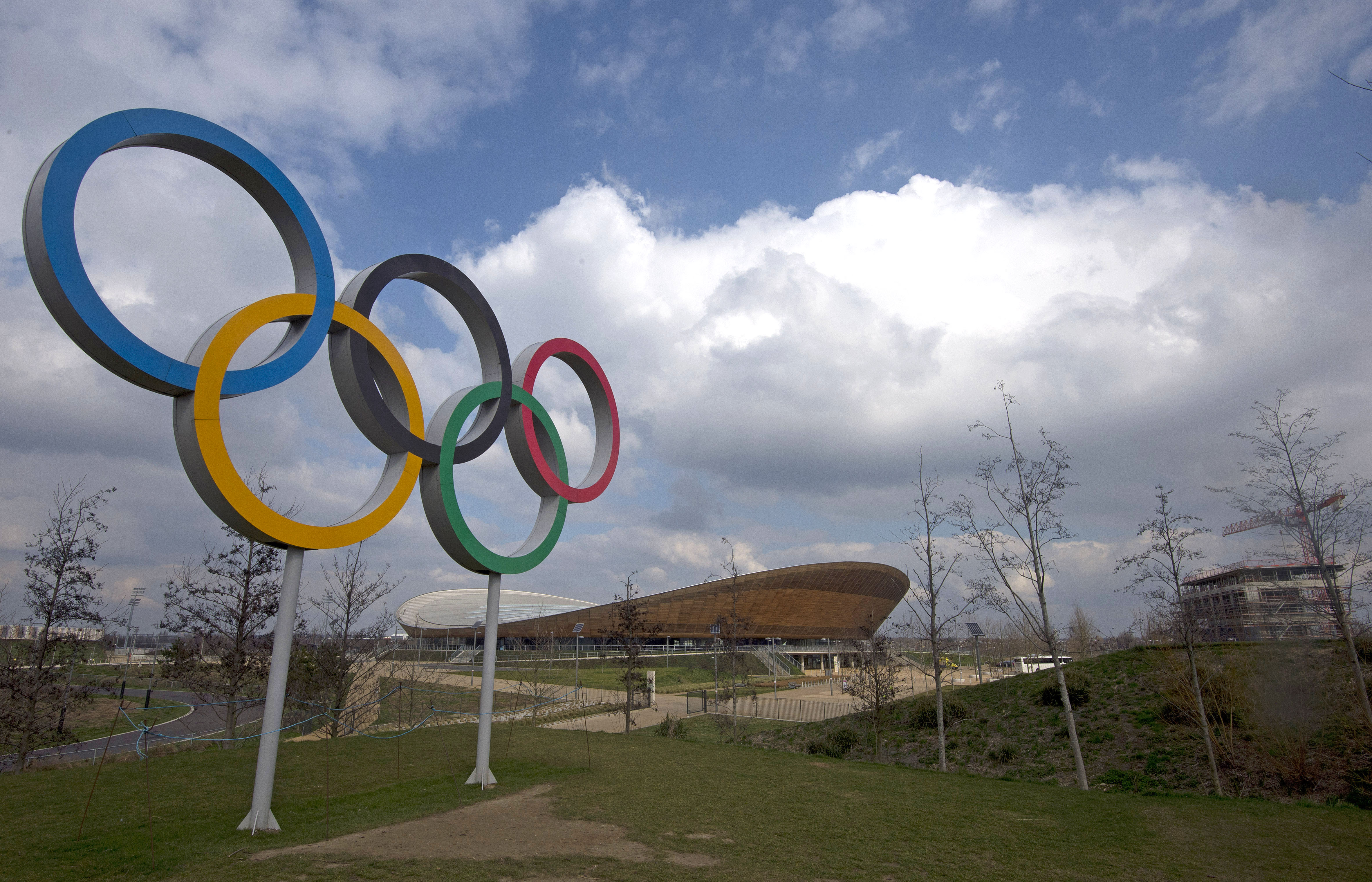 More housing is being constructed in front of the cycling velodrome, which opened to the public a year ago.