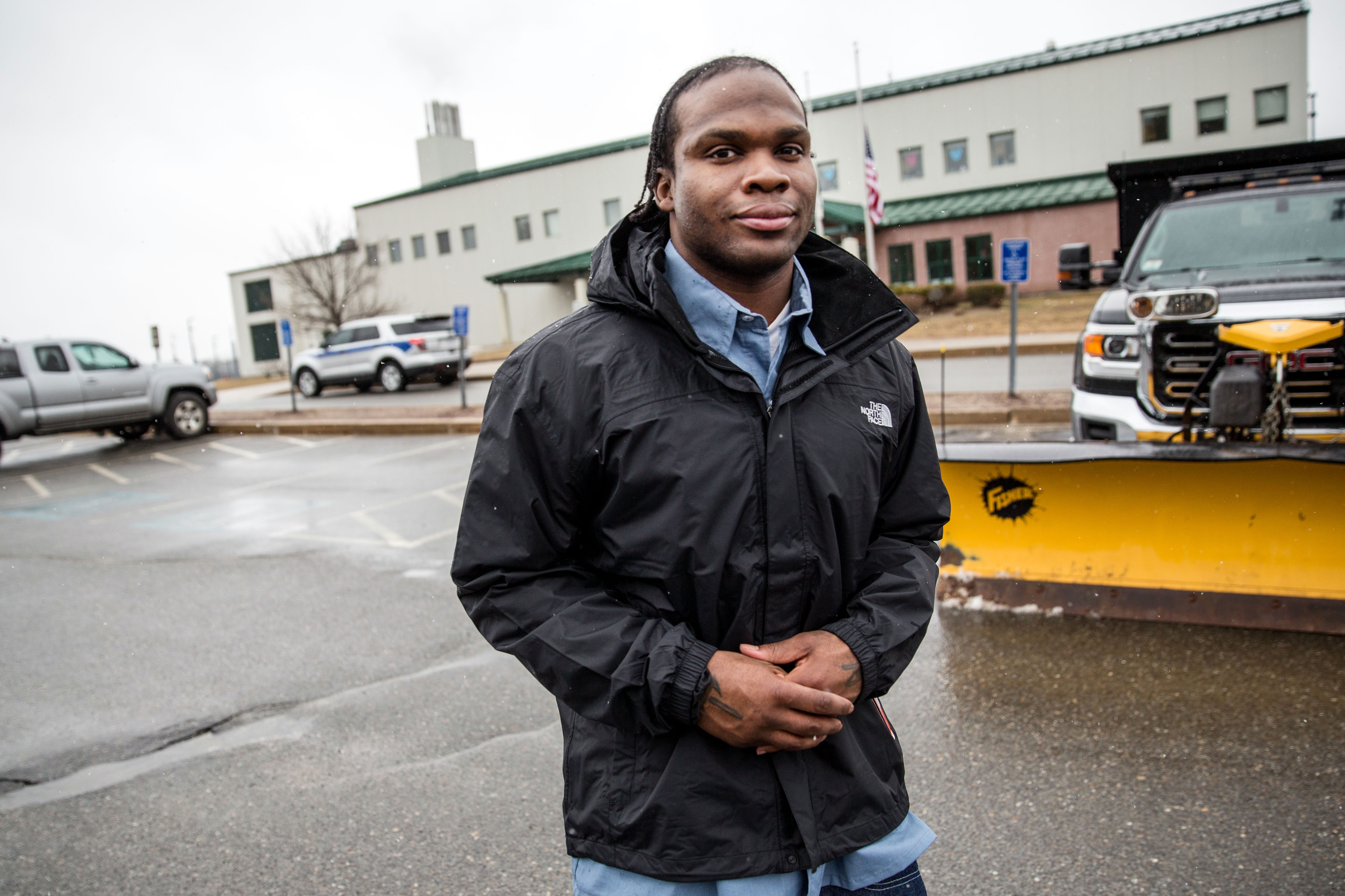 Shaquille Brown left Souza-Baranowski Correctional Center in Shirley after being released in March 2017.