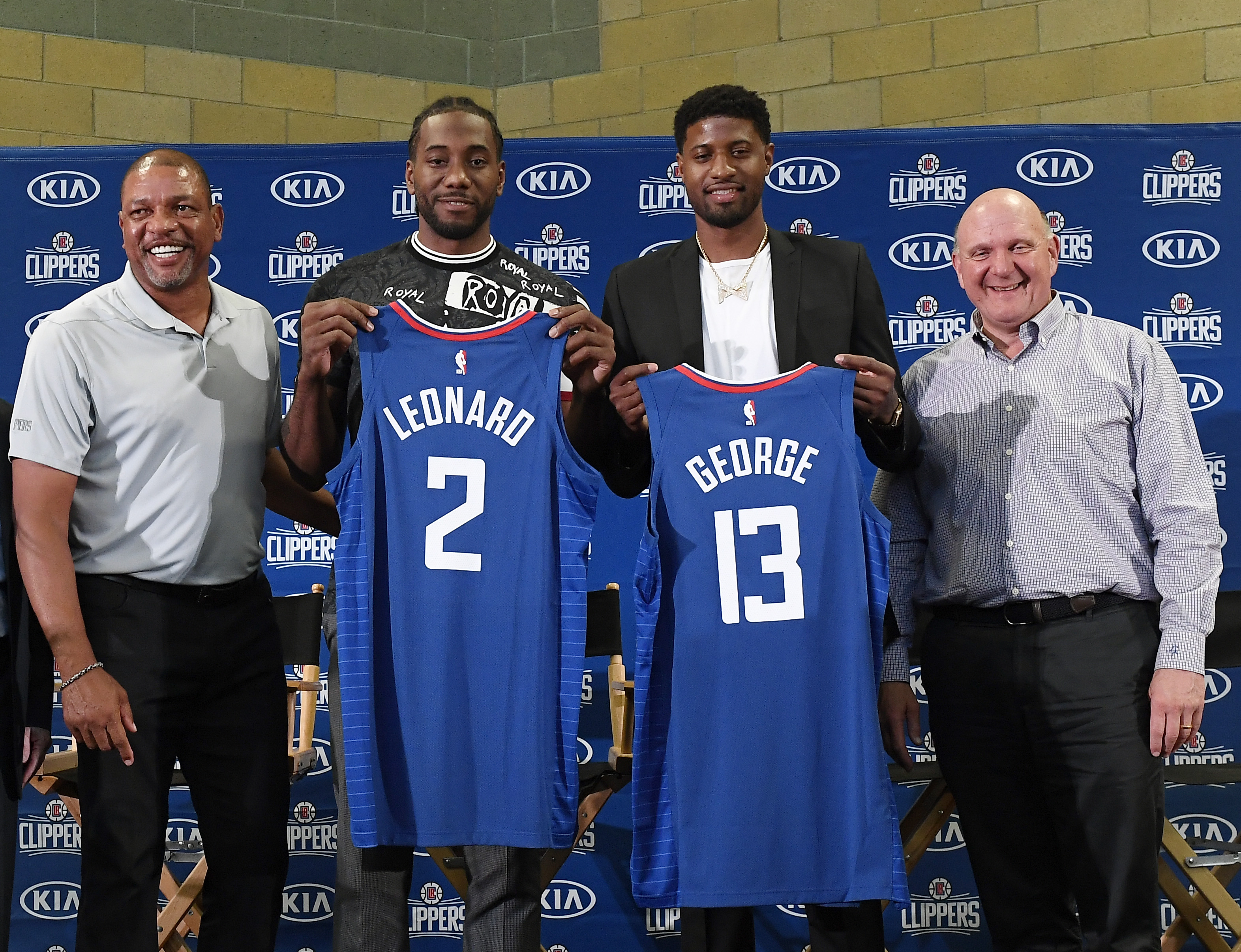 The Clippers acquired Kawhi Leonard and Paul George this summer.