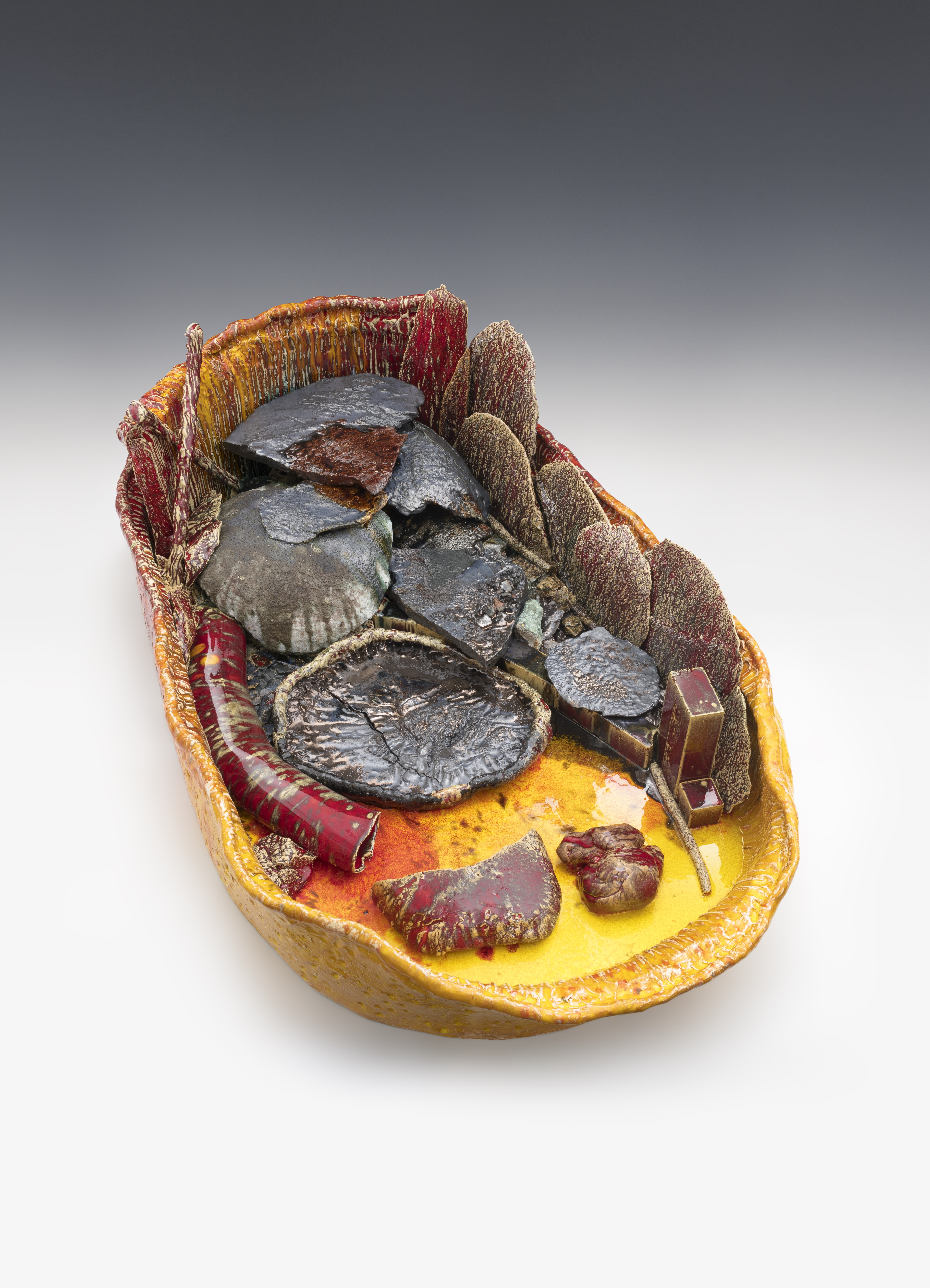 Sterling Ruby's "Basin Theology/HELIOS BOAT," from 2019.