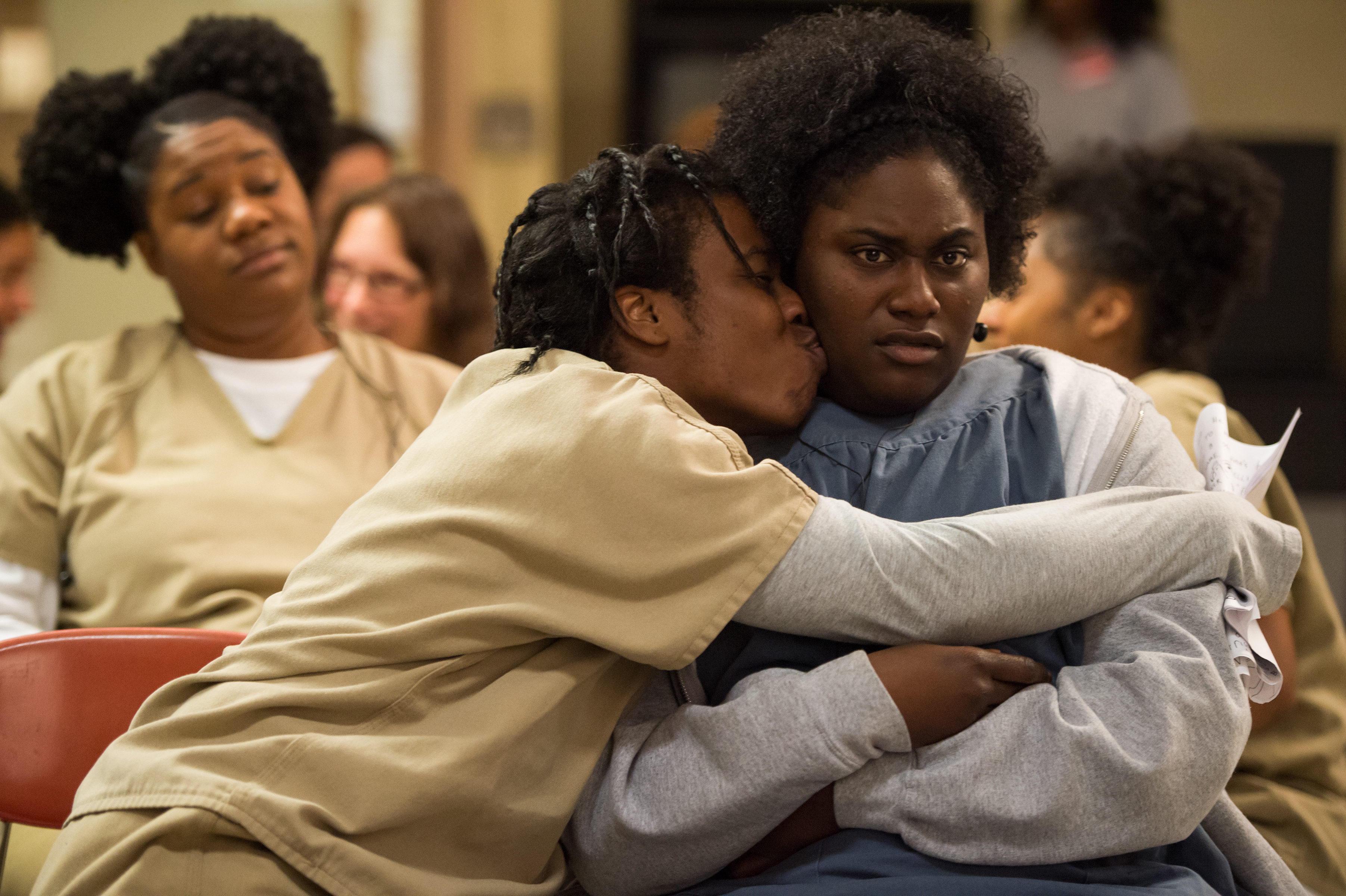 Uzo Aduba (left) and Danielle Brooks in "Orange is the New Black.”