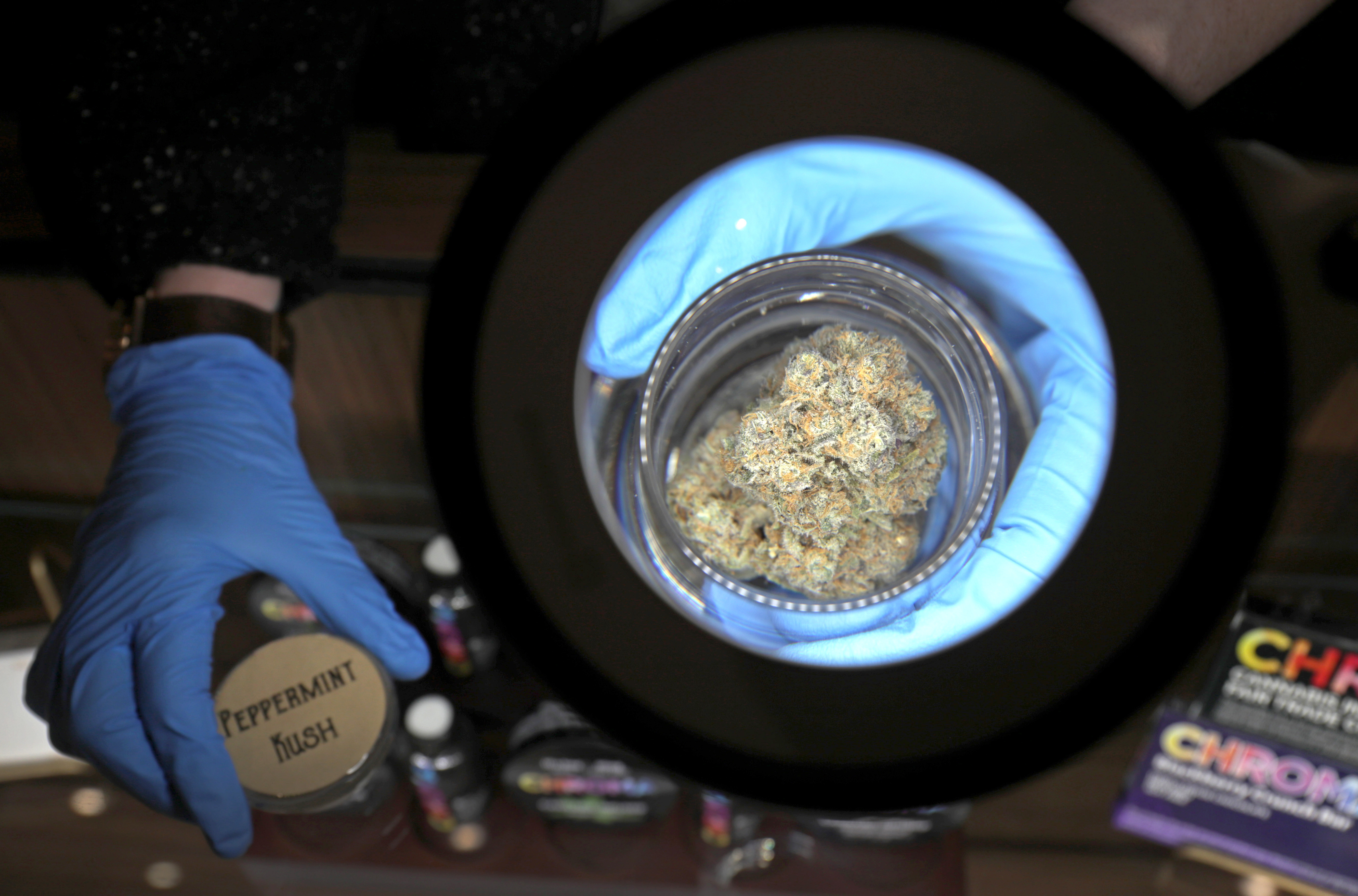 One of a number of marijuana products offered at a Taunton location by Commonwealth Alternative Care, which also hopes to open stores in Cambridge and Brockton.