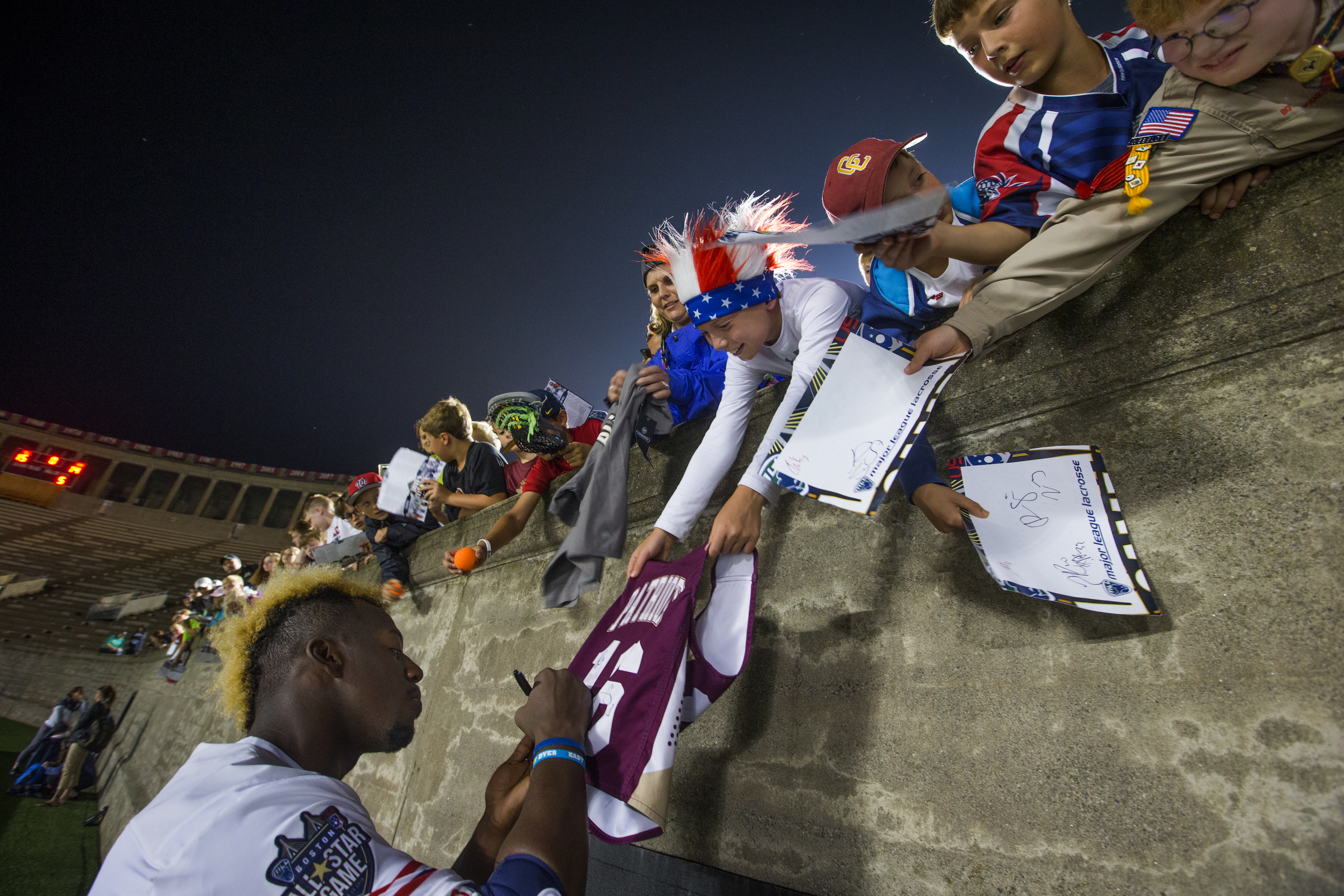 Among the All-Stars, a night with Major League Lacrosse - The Boston Globe