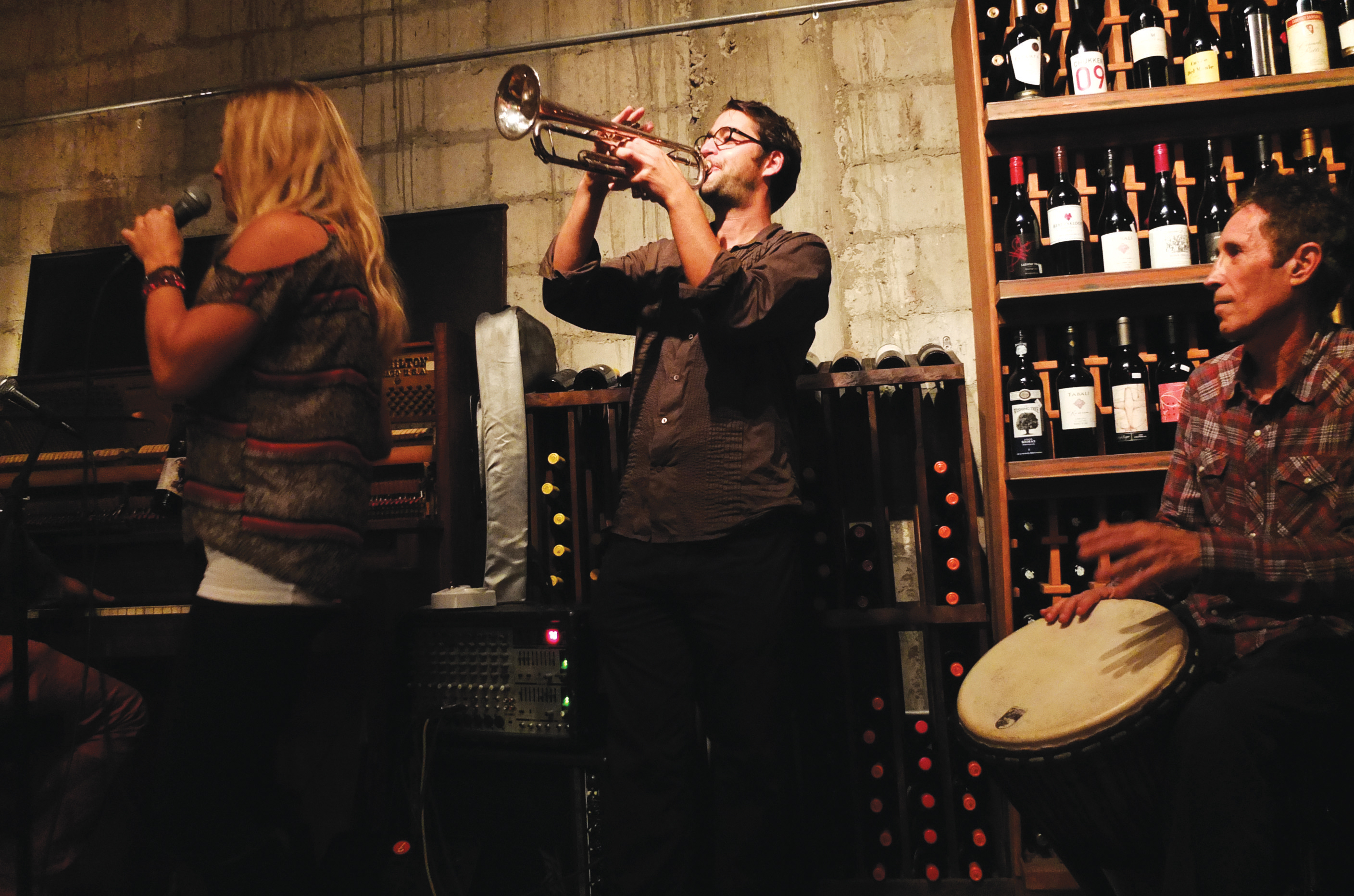 Lagniappe, a modest wine bar, features live tunes most nights.