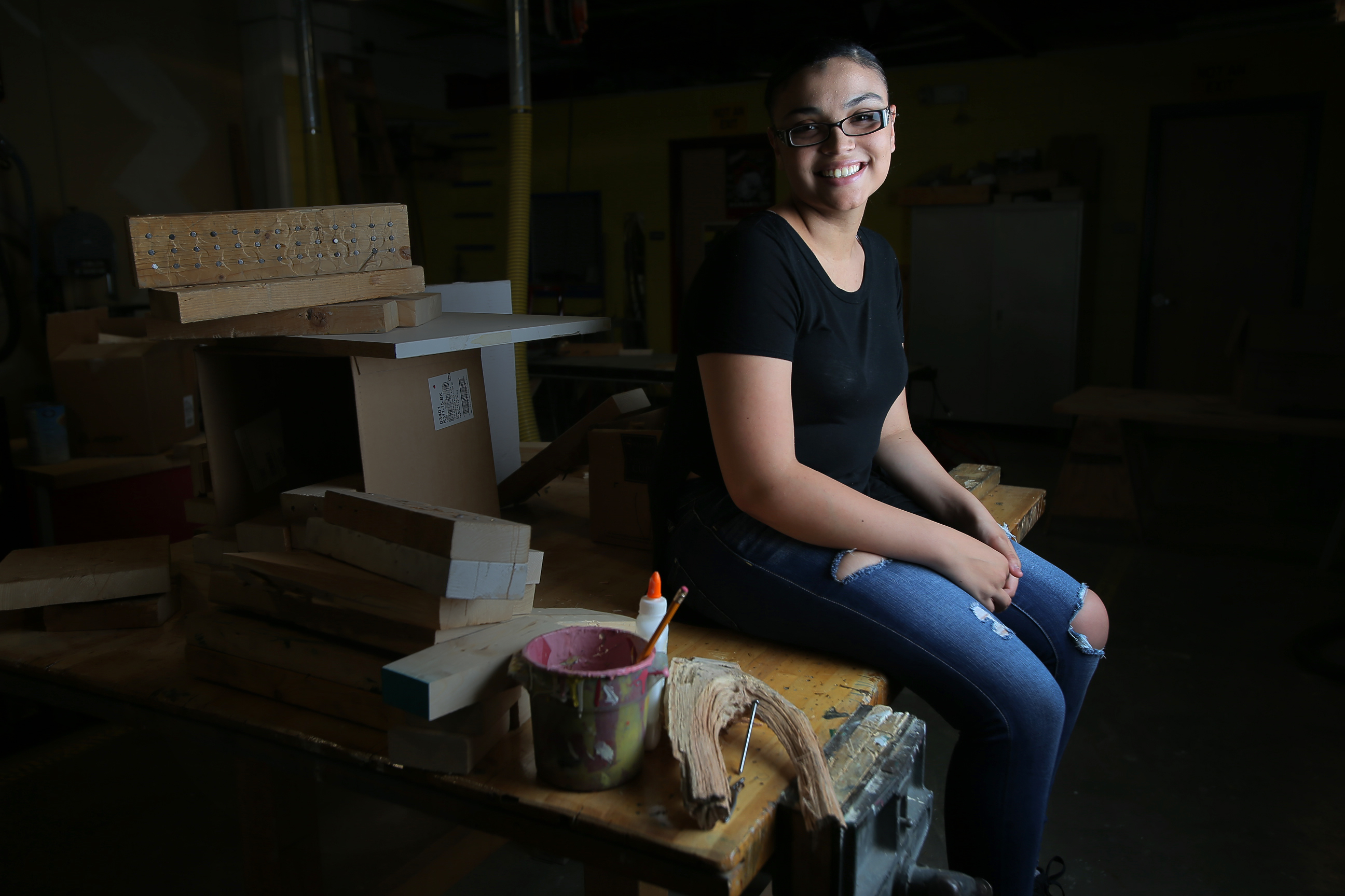 After studying facilities management at Madison Park, Kayla Colon, who says, “I like to work with my hands,” will start college next spring.