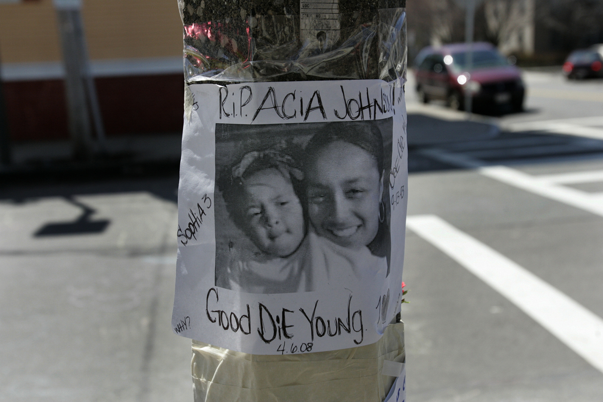 Sisters Acia and Sophia Johnson died in 2008 in a South Boston house fire. The family had a history of violence and neglect, officials said.