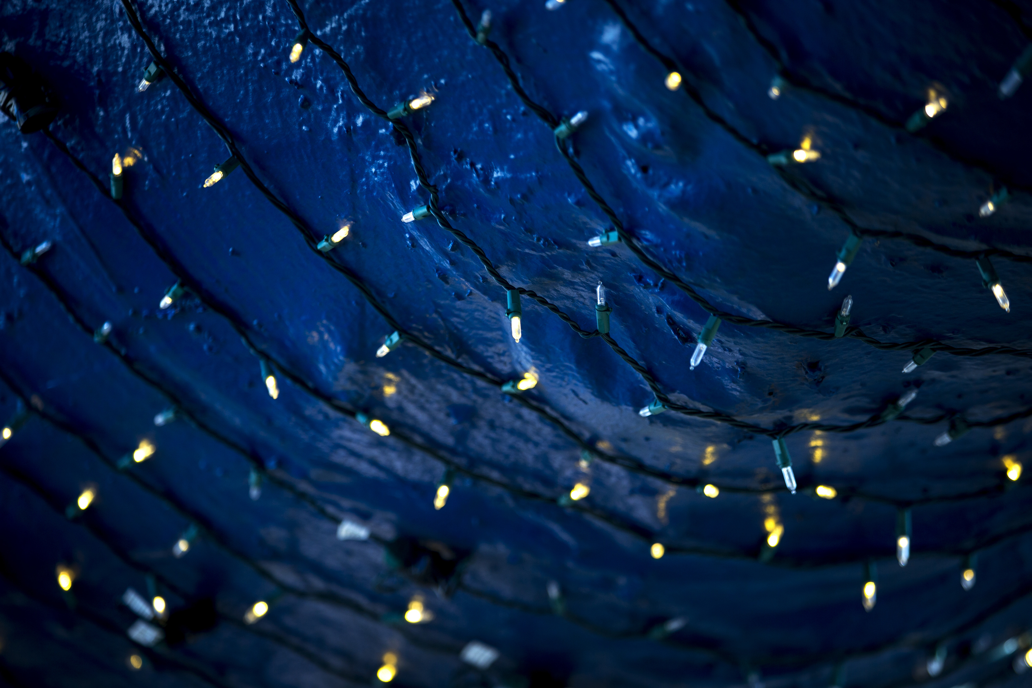 Lights from The Big Blue Bug.