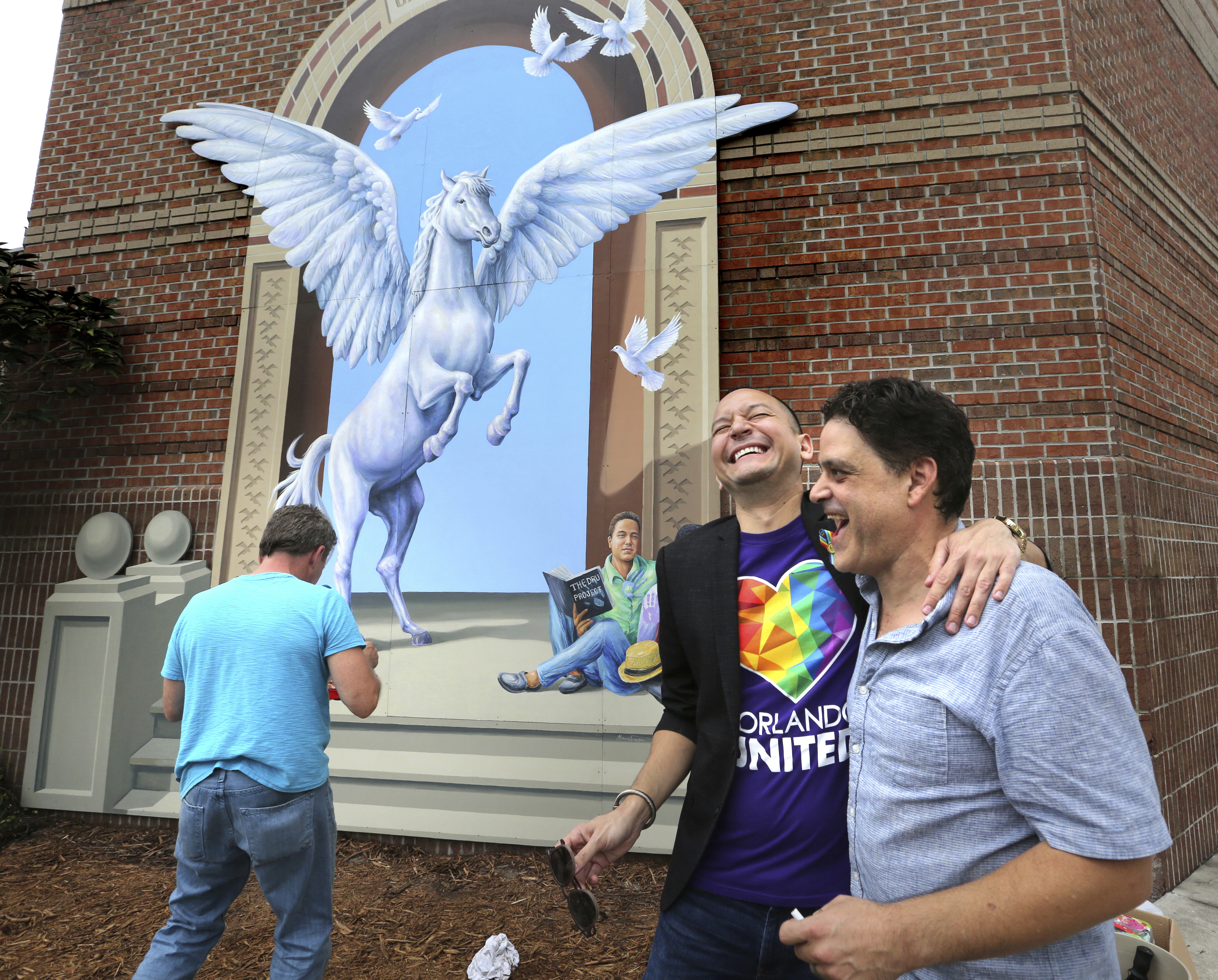 A mural remembering the victims of the Pulse nightclub massacre was painted last week on the University of Central Florida campus.