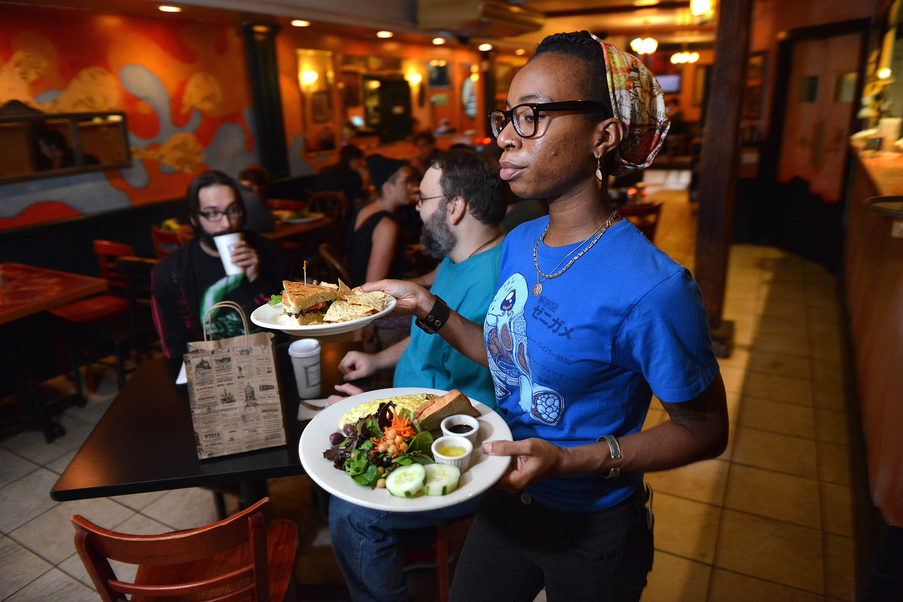 Need a sightseeing break? Haymarket Cafe in Northampton has great coffee and light fare.