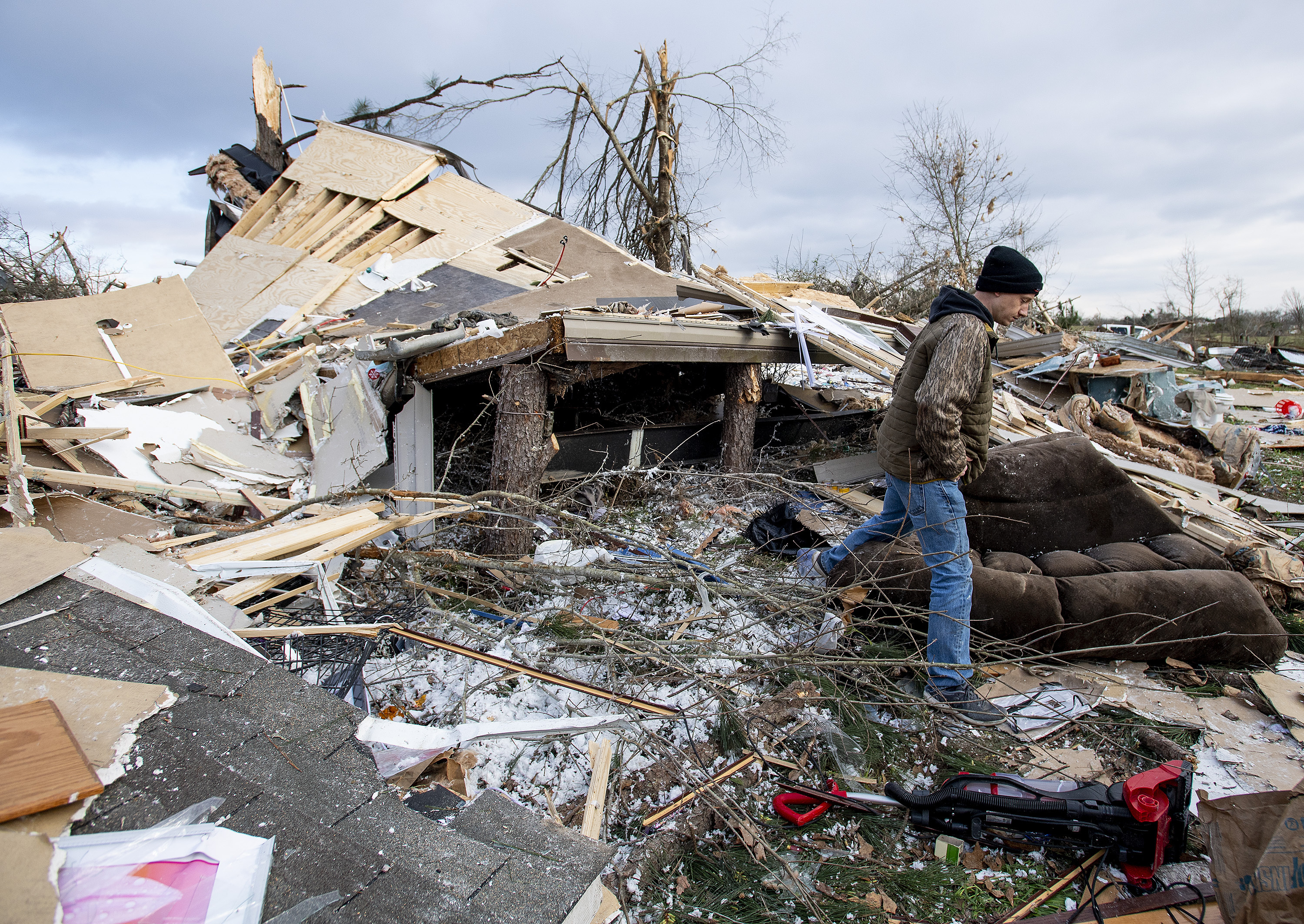 From an aerial perspective, some of the houses looked like smeared paint, their contents scattered in tapering concentrations downwind.