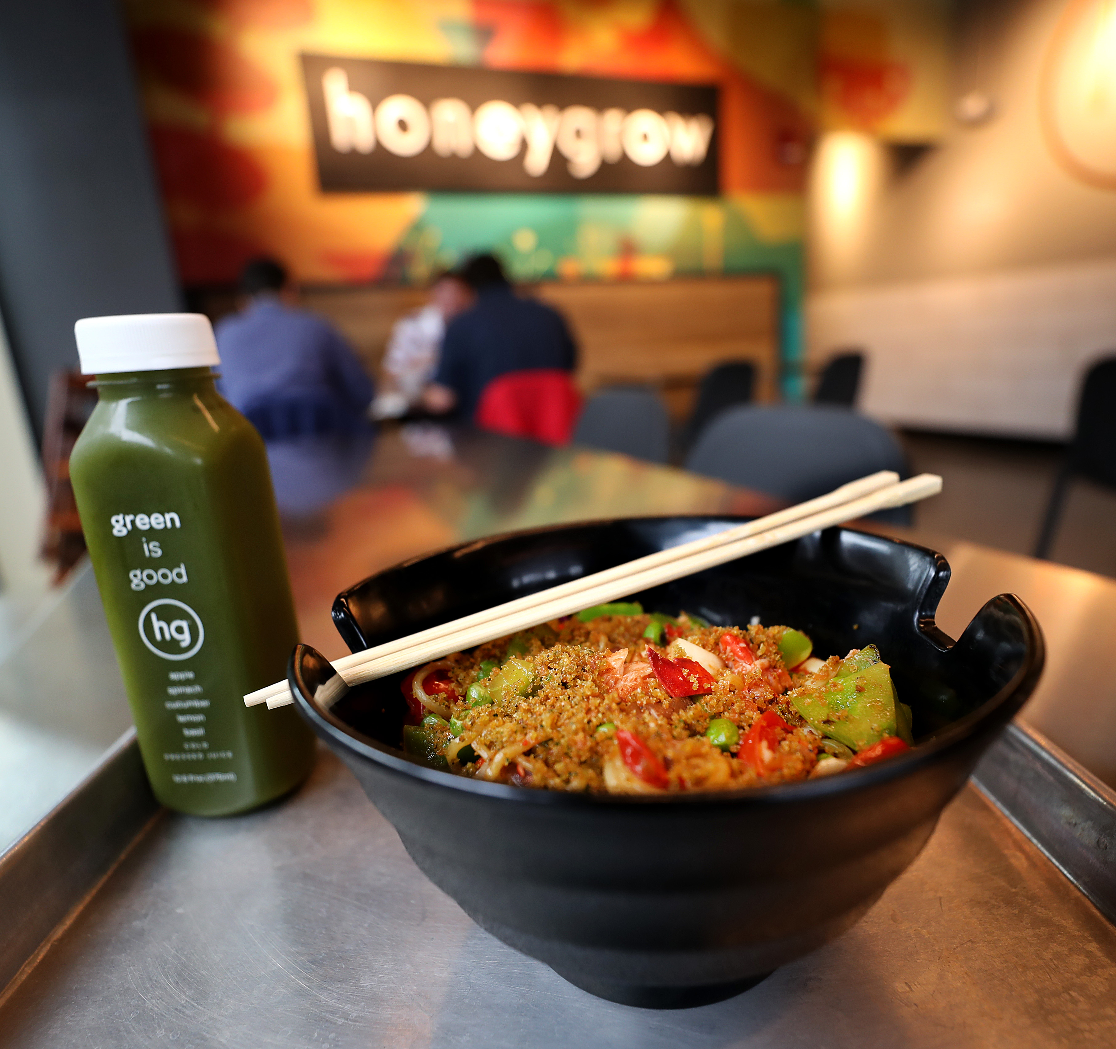 Maine lobster stir-fry at honeygrow.