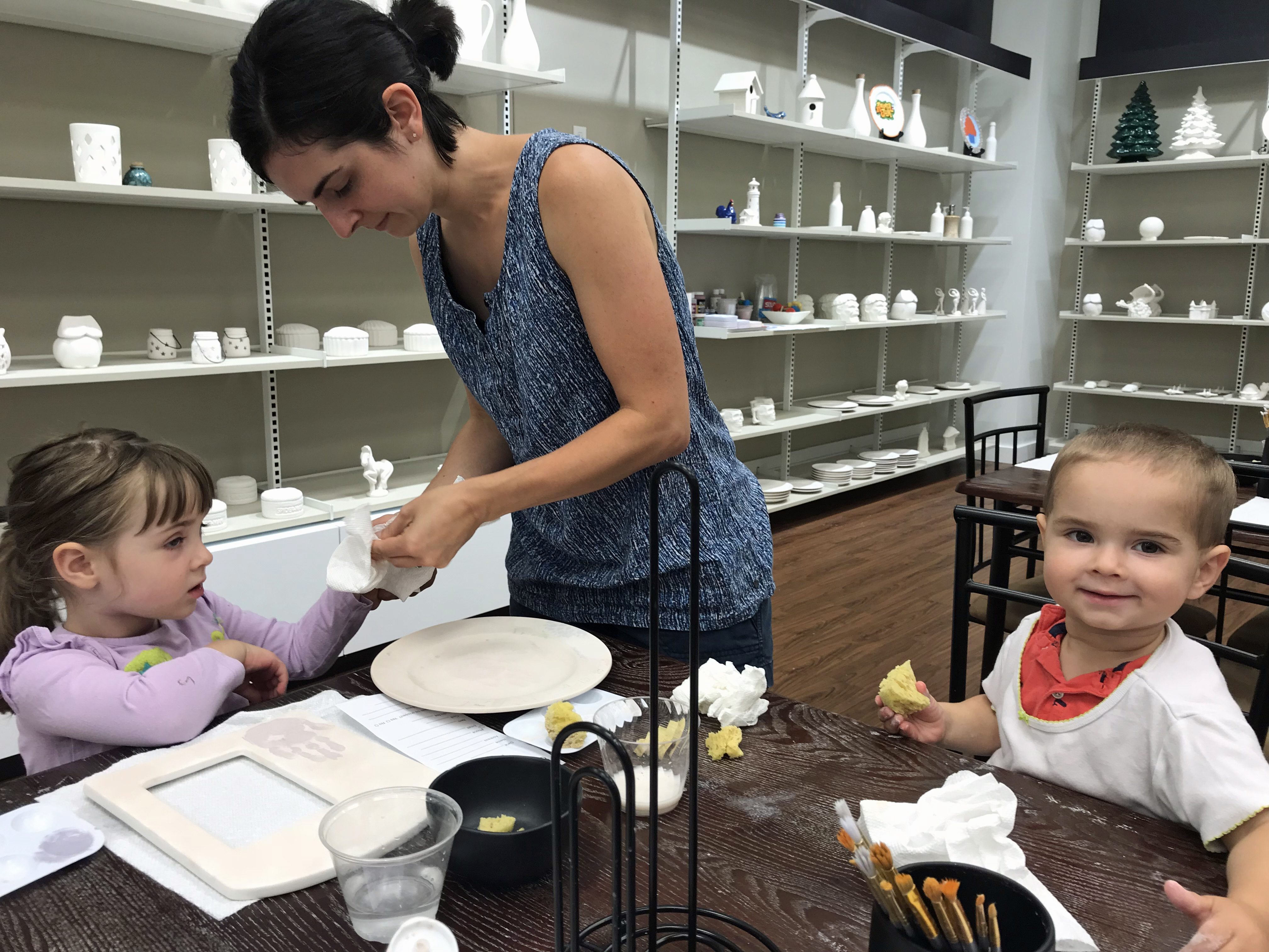 Ready Glaze Fire, a pottery studio at the Tanger Outlets at Foxwoods.