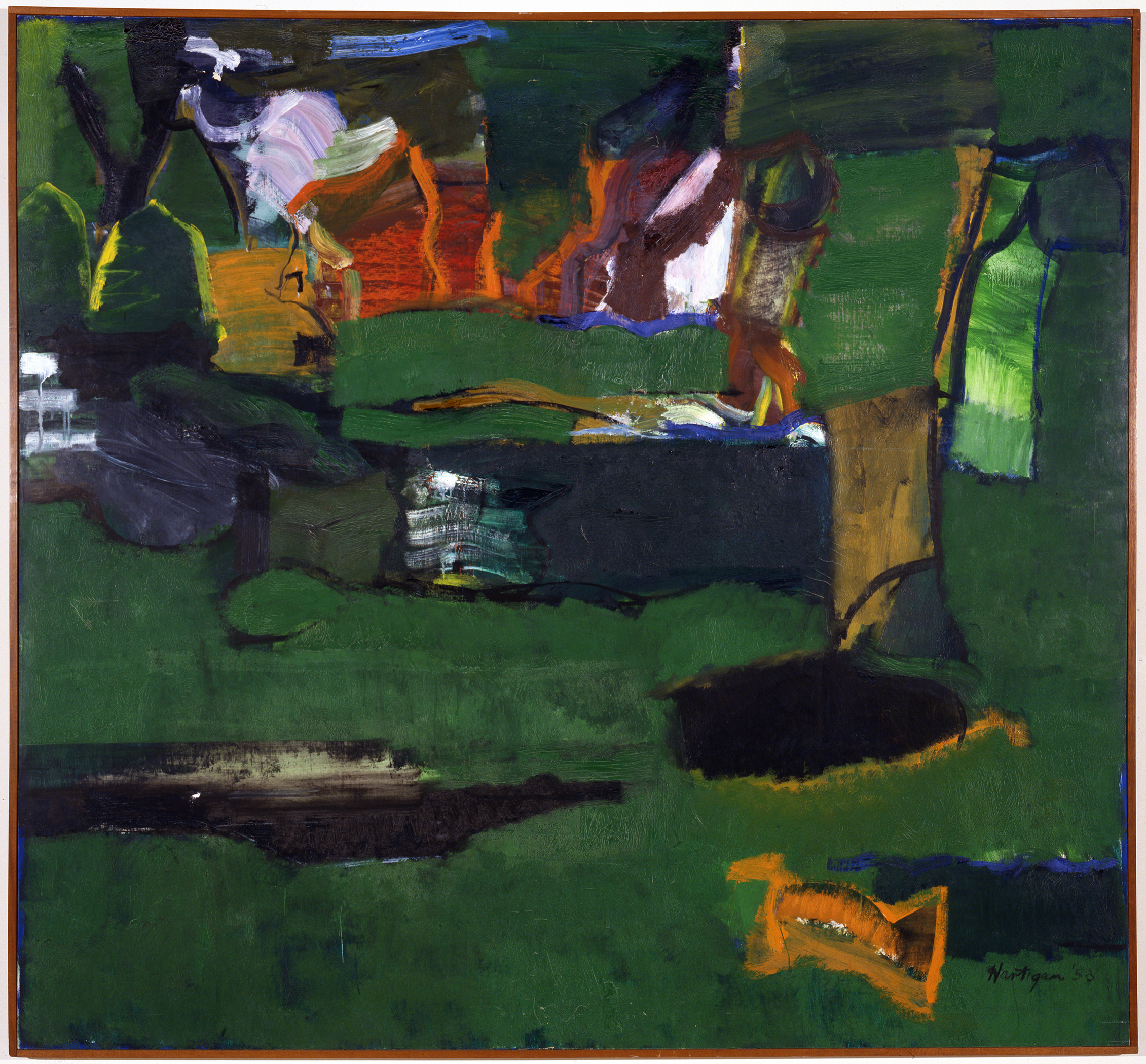 Grace Hartigan’s “Frederiksted.”