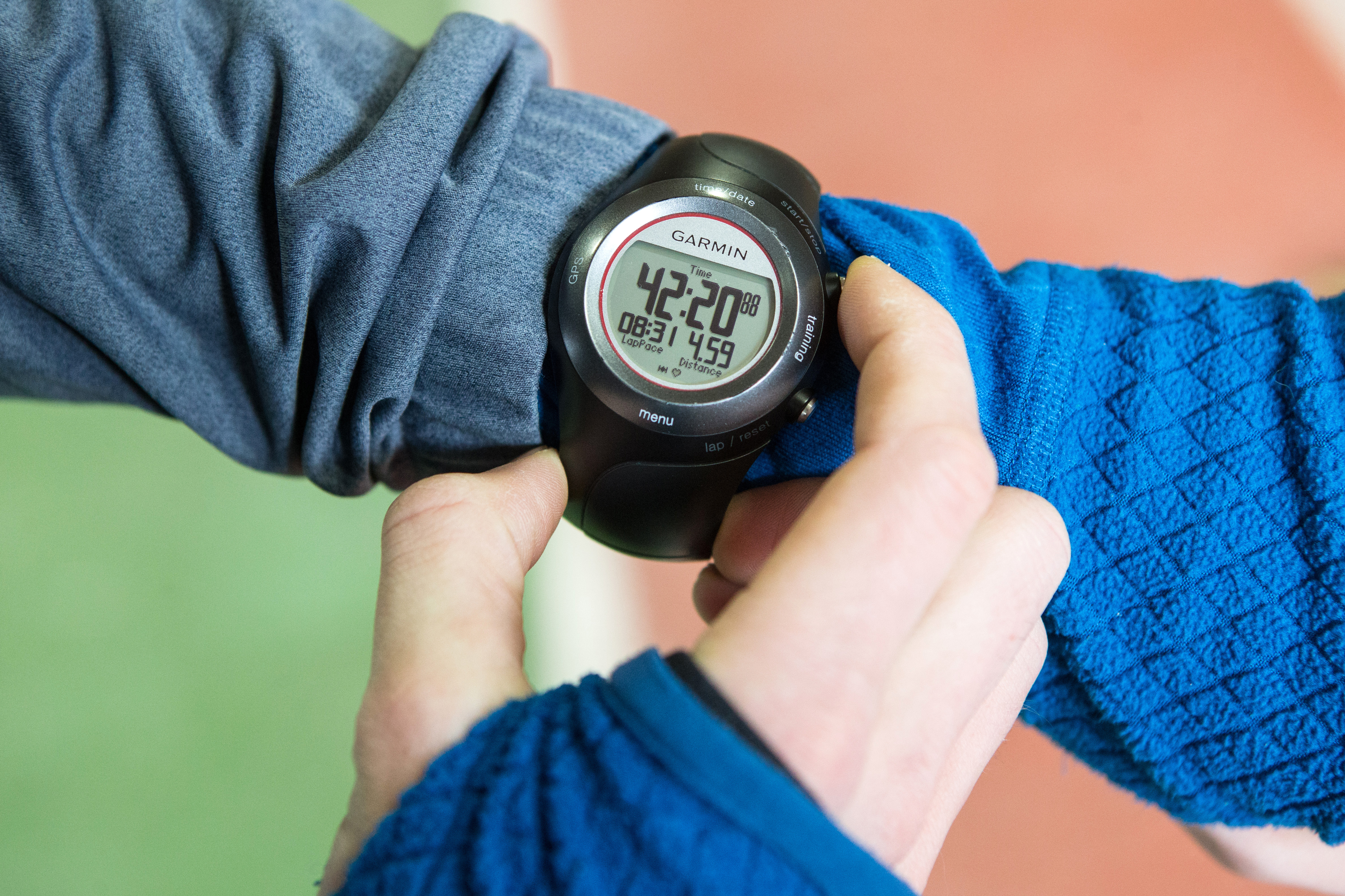 Brian Harvey’s Garmin GPS watch.