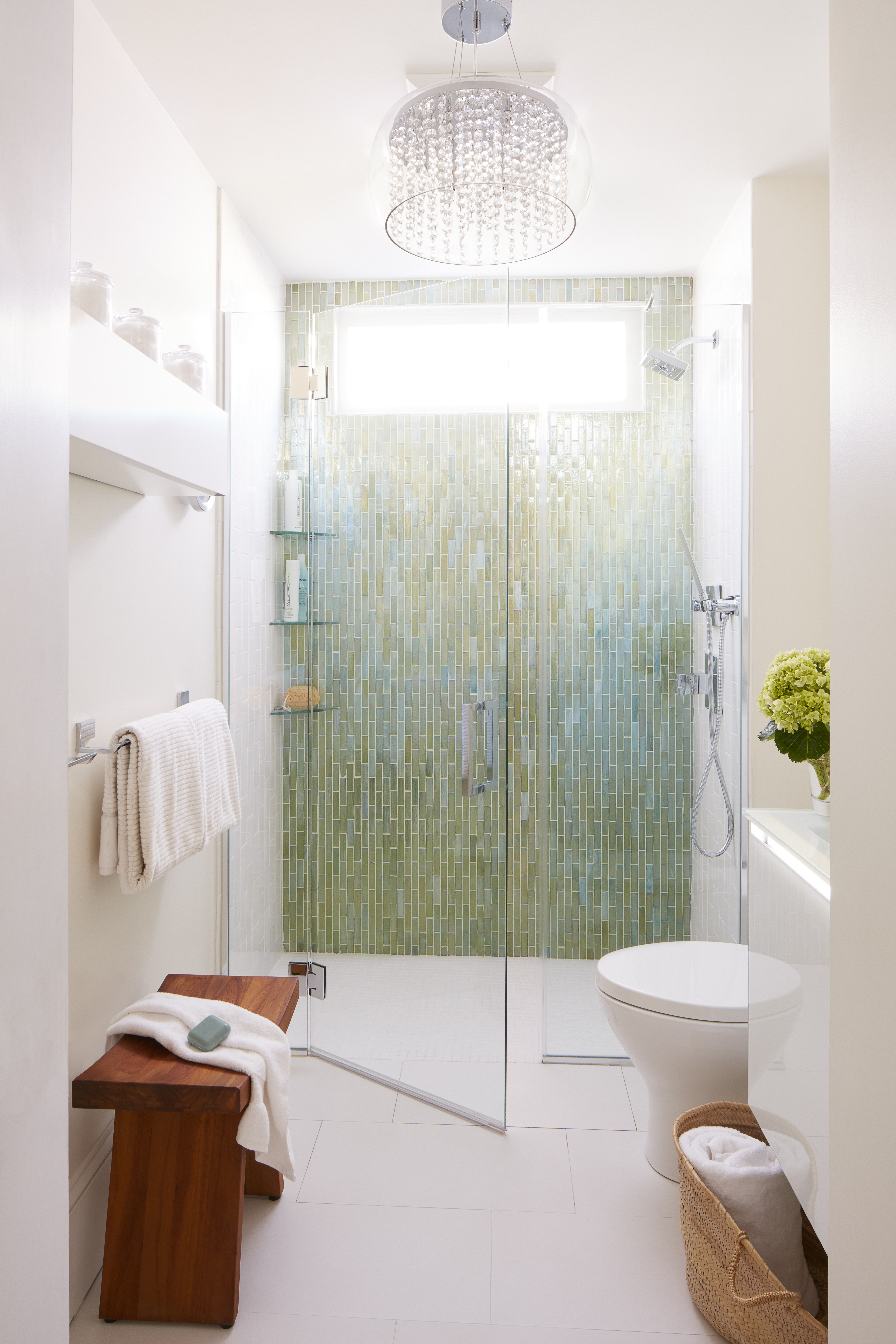 This bathroom was designed by Barbara Elza Hirsch of Elza B. Design Inc.