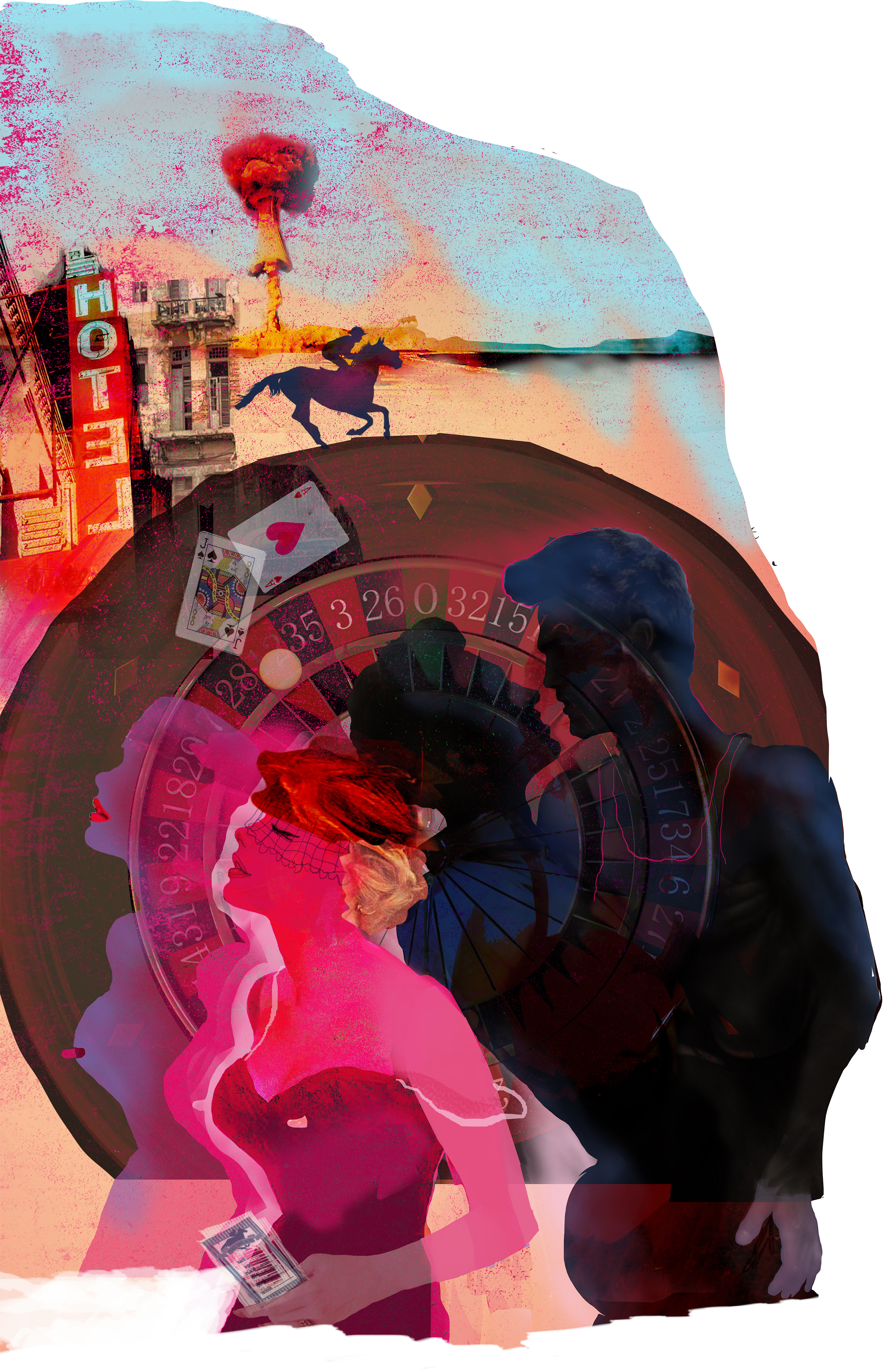 Illustration for review of "ON SWIFT HORSES"by Shannon Pufahl. 10Horses. BOOKS. 11-10-19