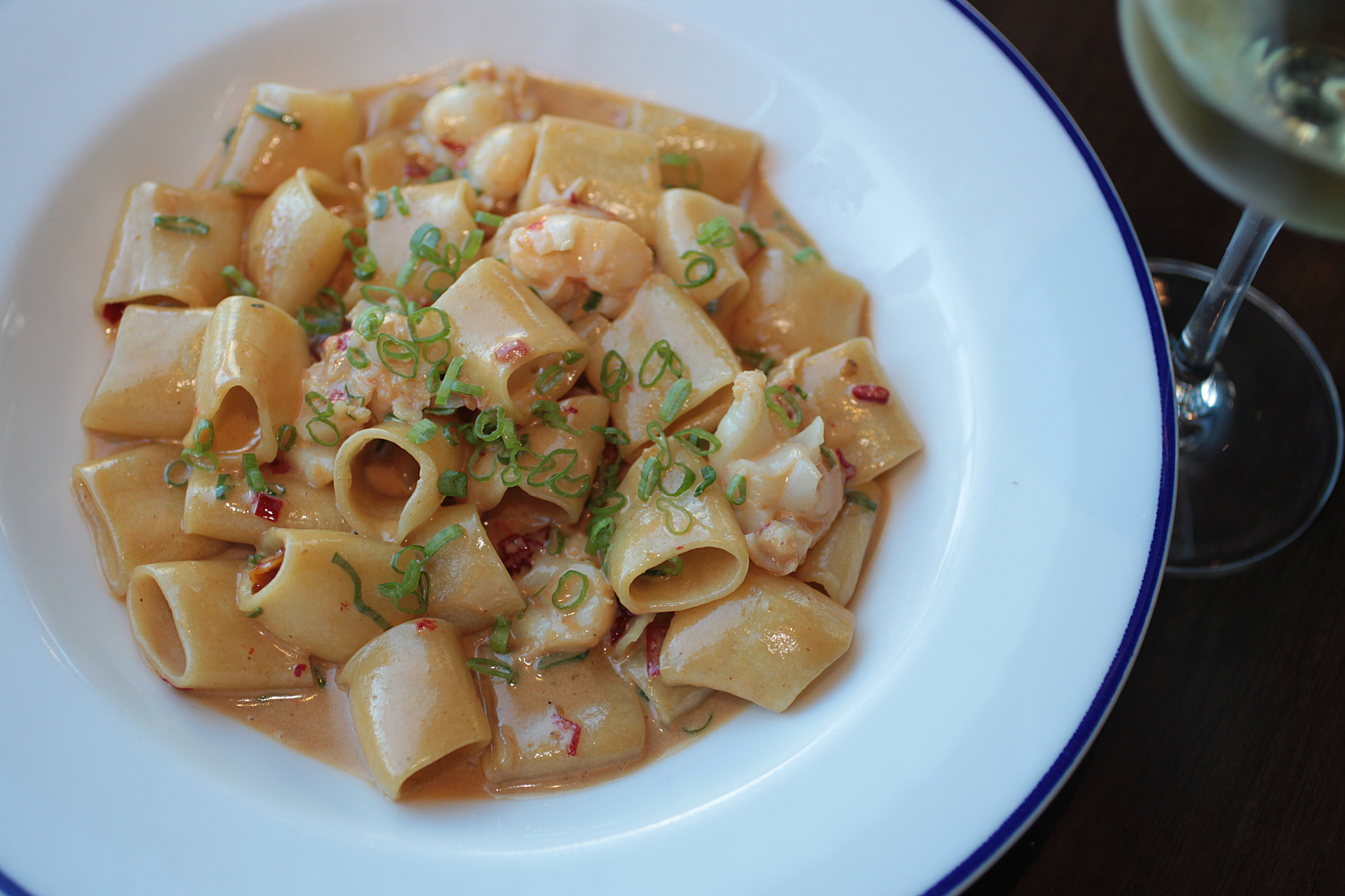 Lobster paccheri.