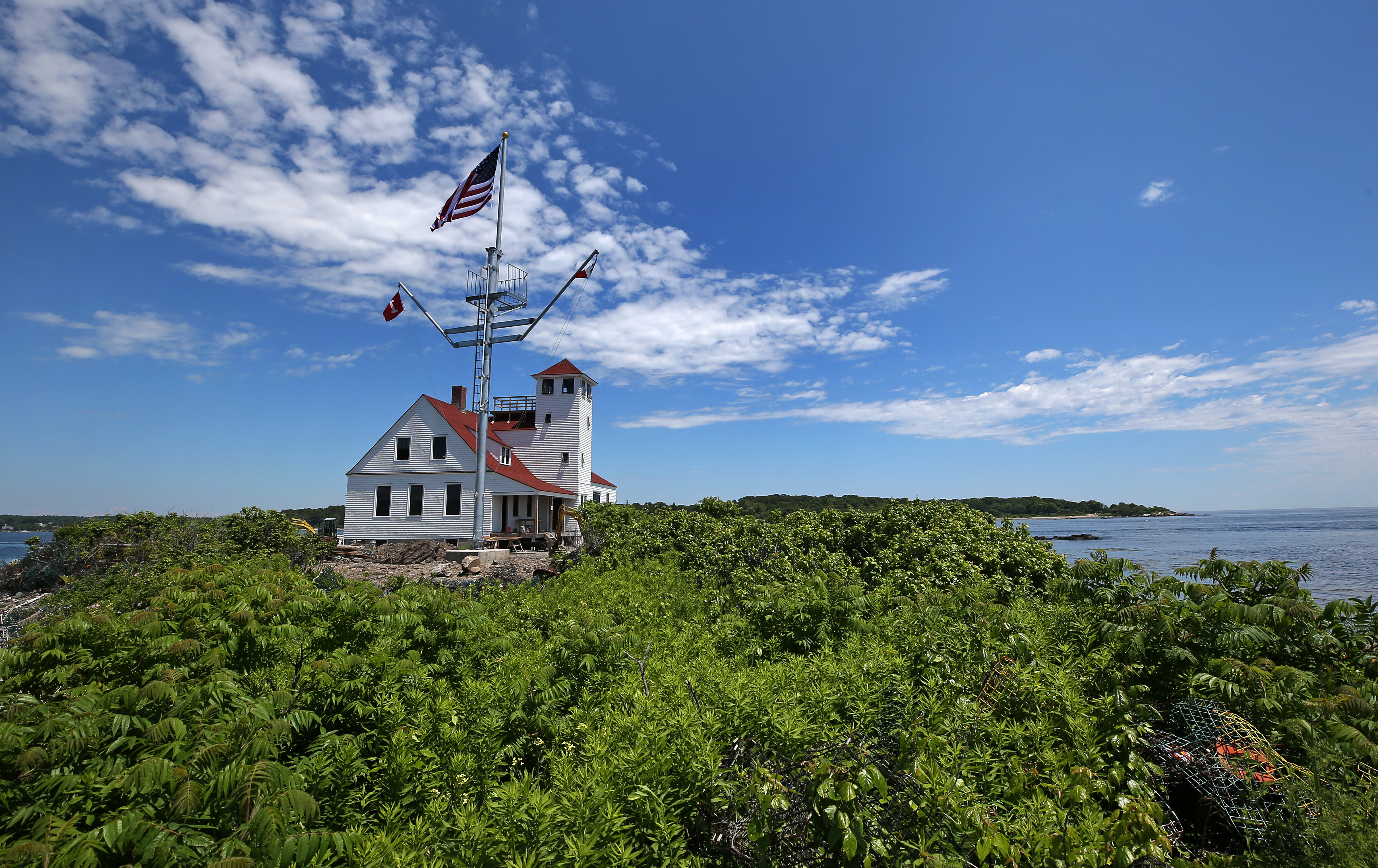 The Wood Island Life Saving Station in Kittery, Maine.
