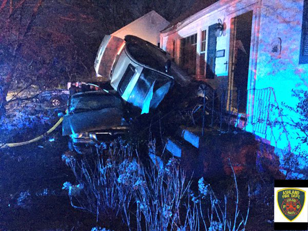 Car became pinned between truck, house after Ashland crash The Boston