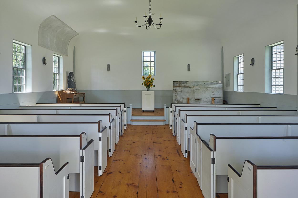 Interior of the African Meeting House.