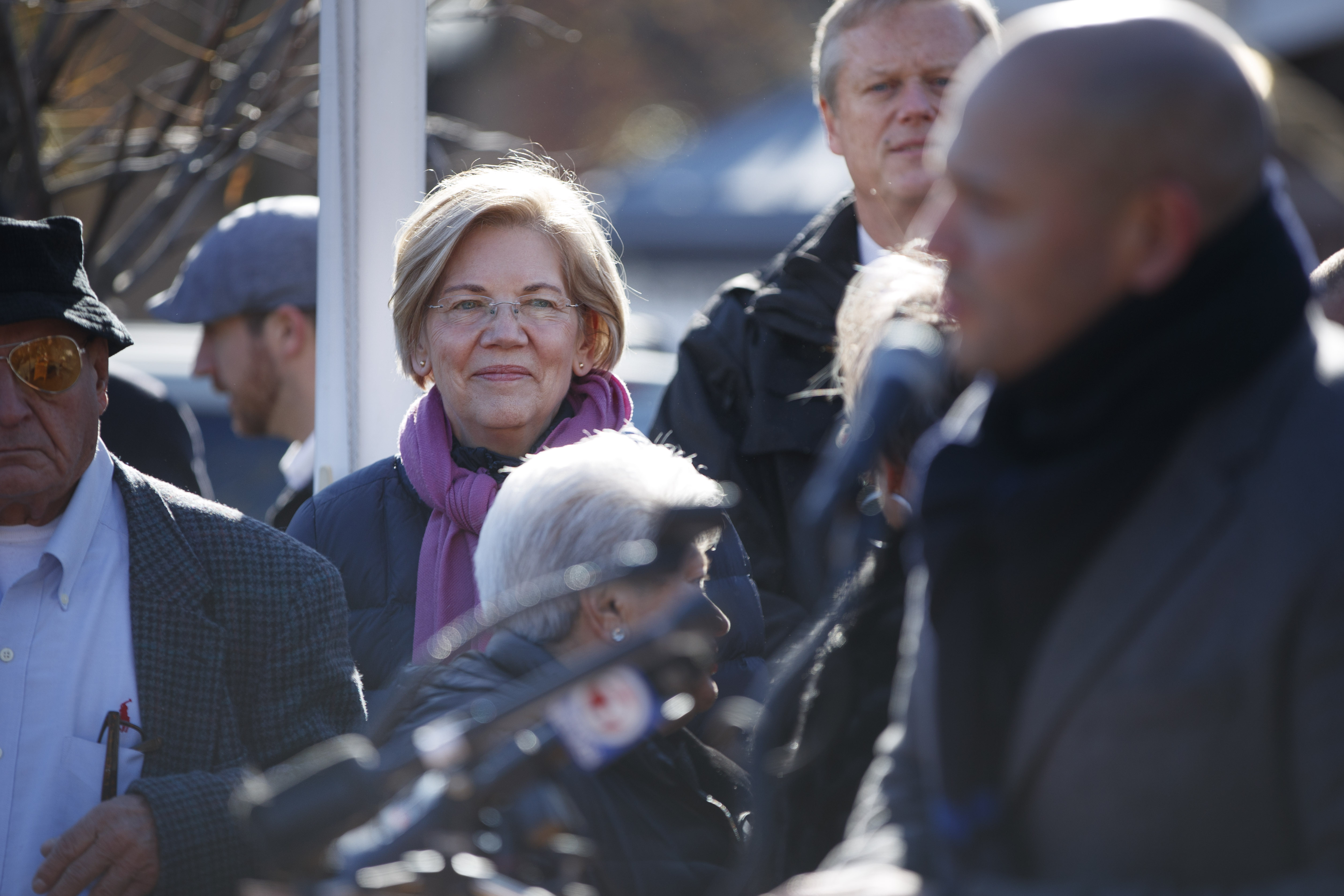 Governor Charlie Baker and Senator Elizabeth Warren attended the ceremony.