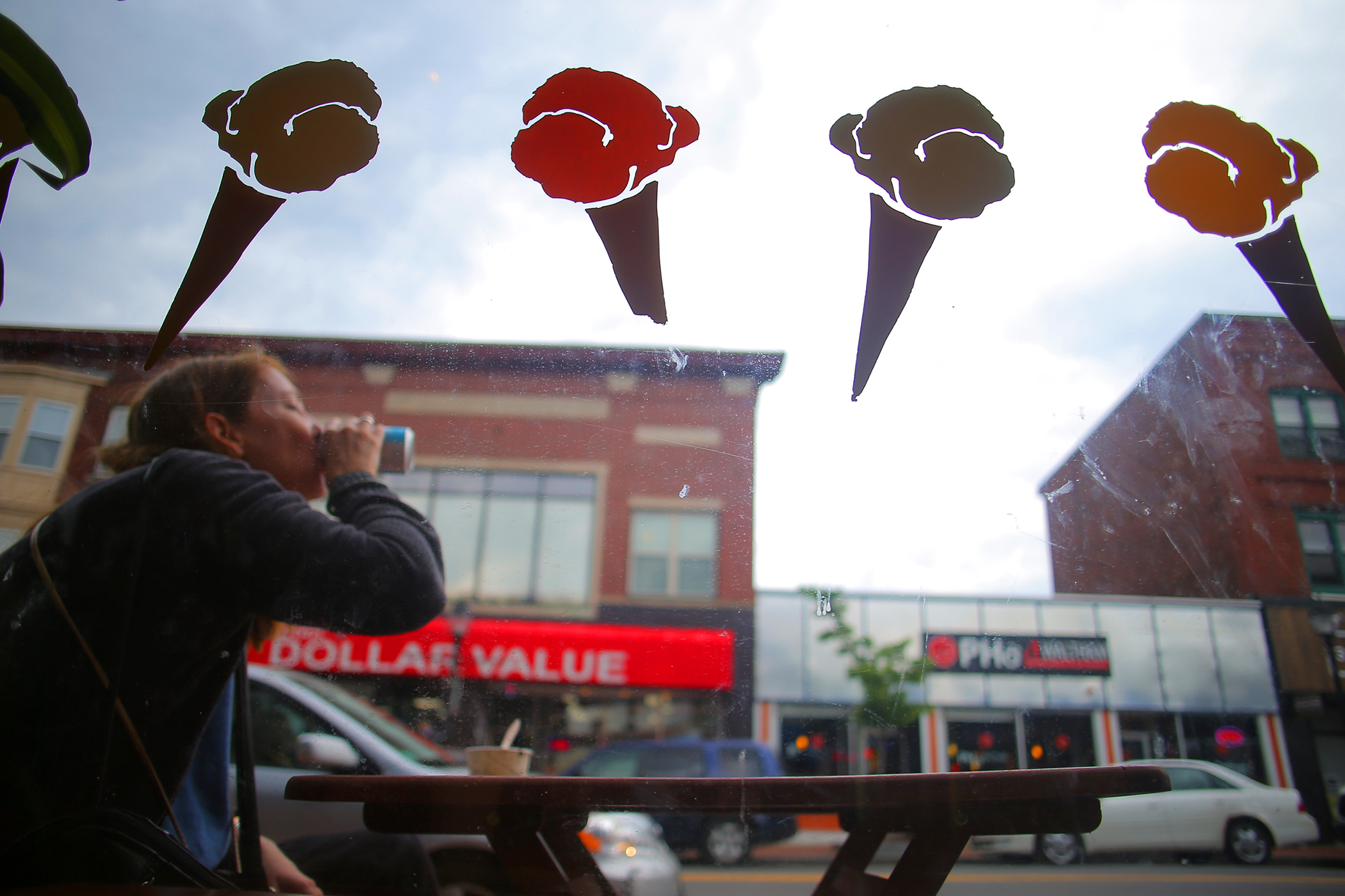 Lizzy's ice cream shop is popular Moody Street eatery.