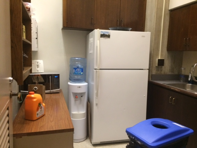 The kitchen in the mayor's suite at City Hall before the renovation.