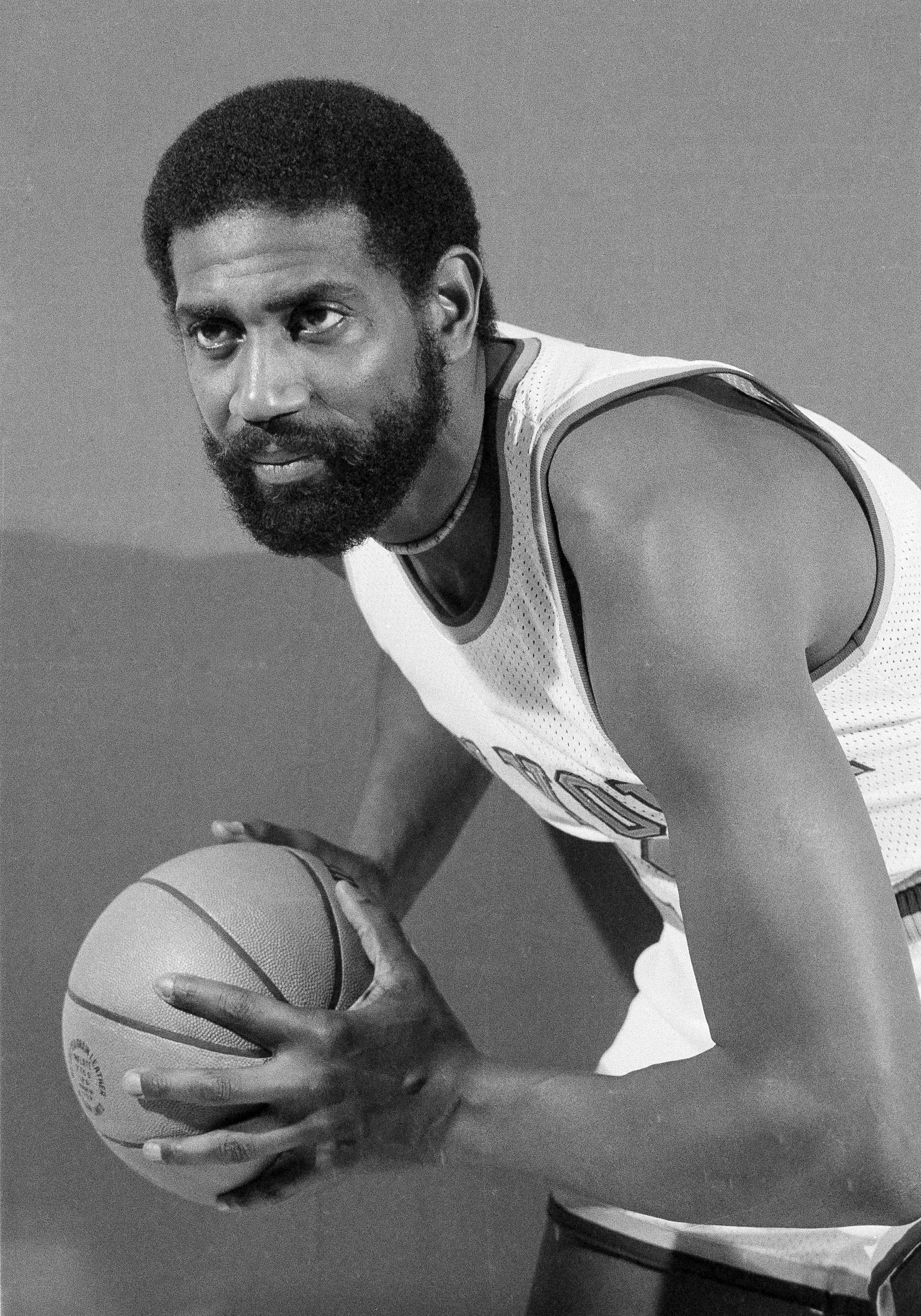 Spencer Haywood posed for a portrait prior to the 1978-79 season.