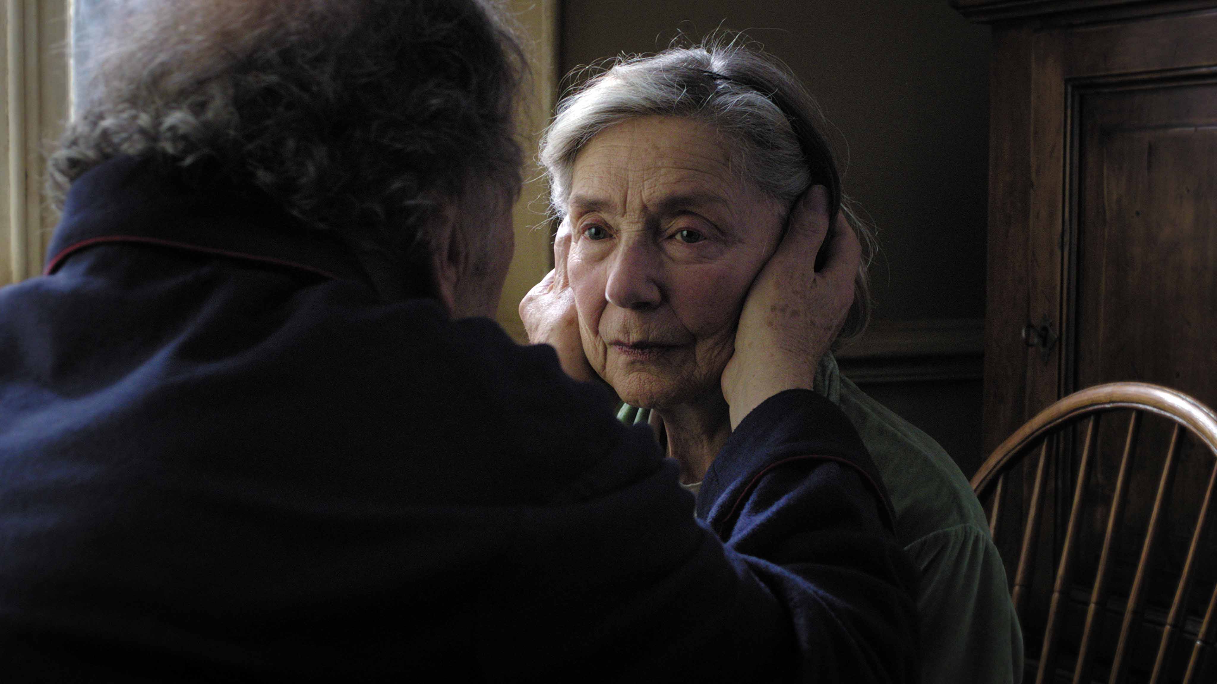 Emmanuelle Riva as Anne and Jean-Louis Trintignant as Georges in “Amour.”
