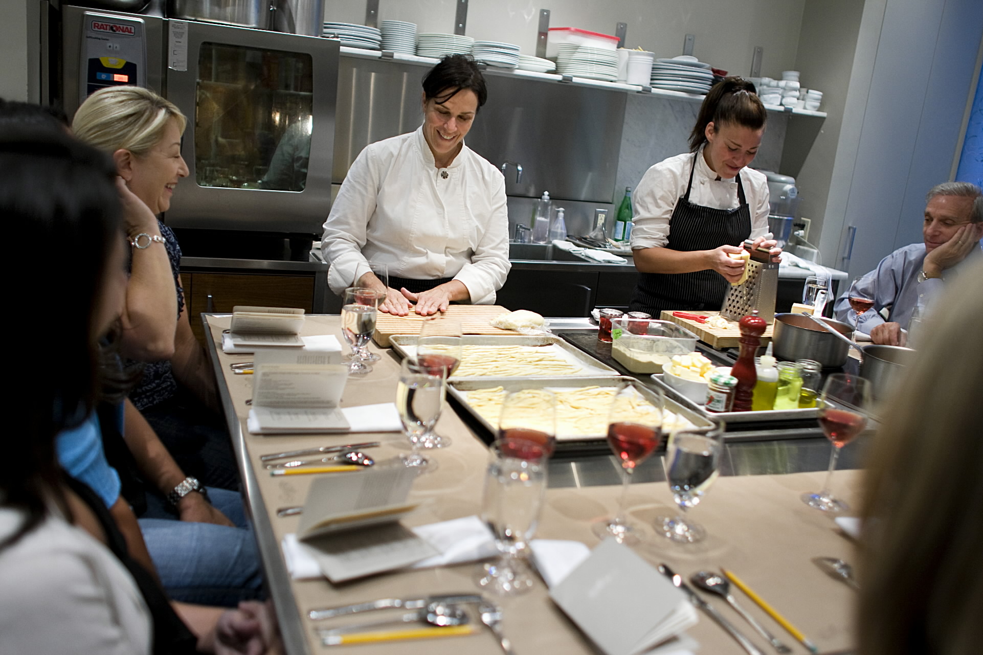 Restaurateur Barbara Lynch, center, mentored immigrant Monica Marulanda, who is now the pasta chef at Lynch’s No. 9 Park.
