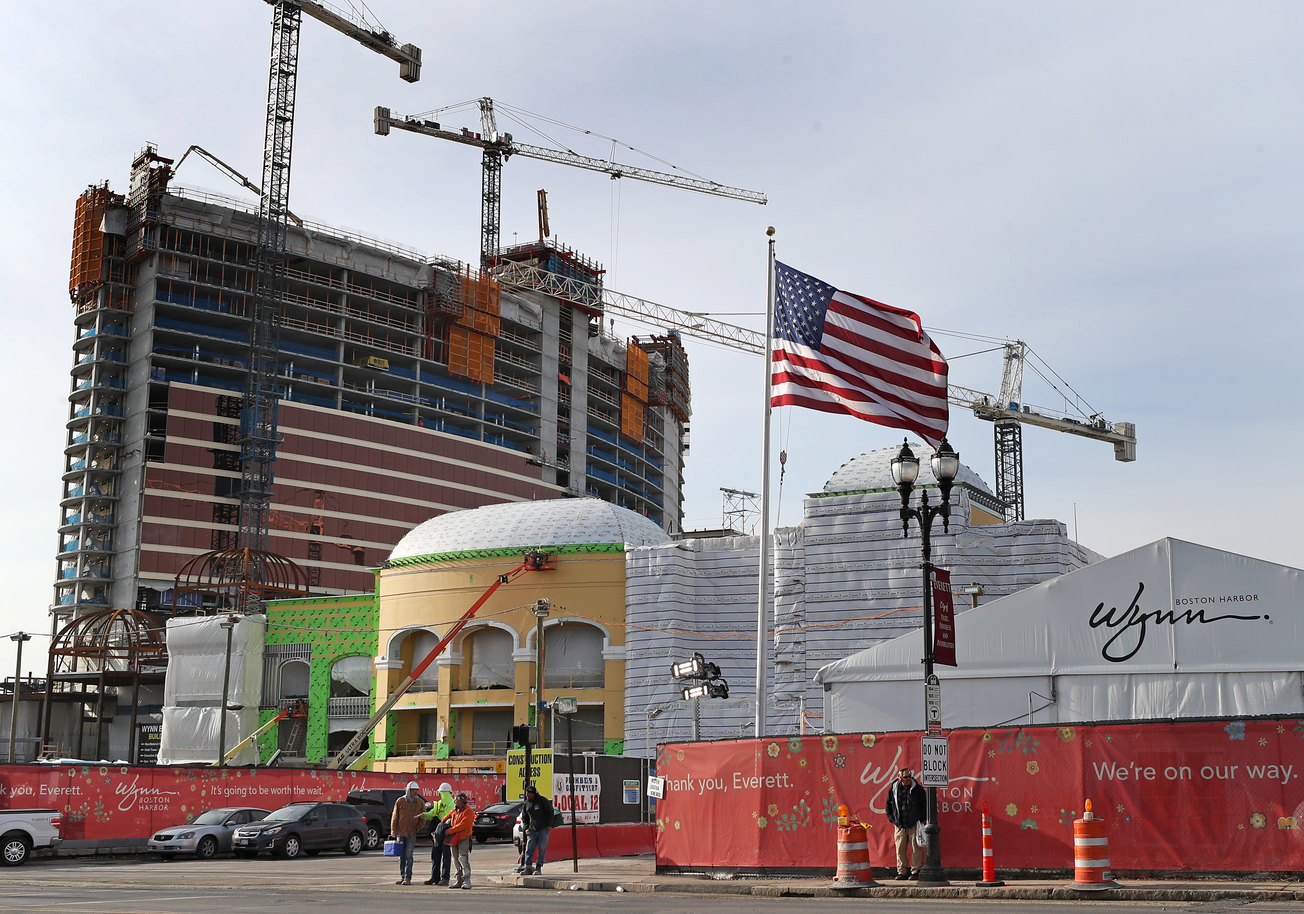 Wynn Boston Harbor in Everett is well into construction, with hundreds of millions of dollars already invested.