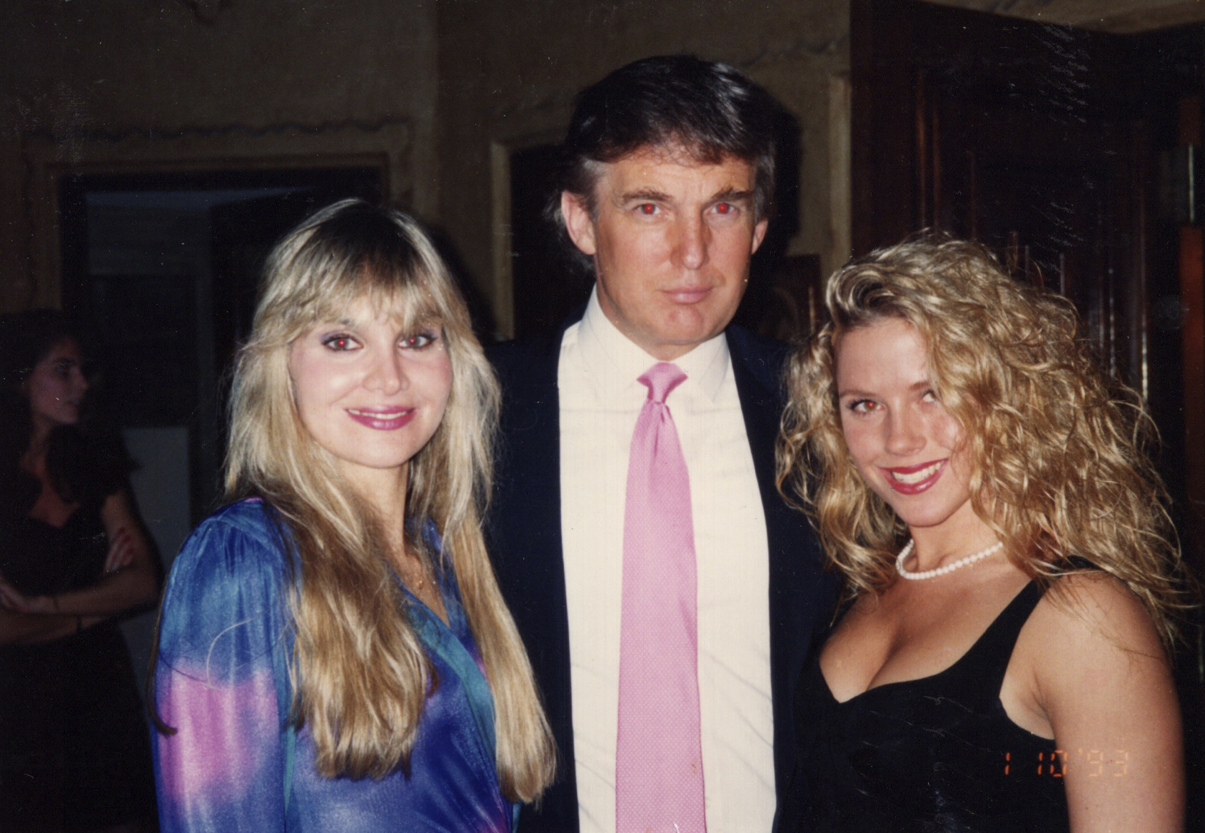 Jill Harth (left) and Donald Trump.