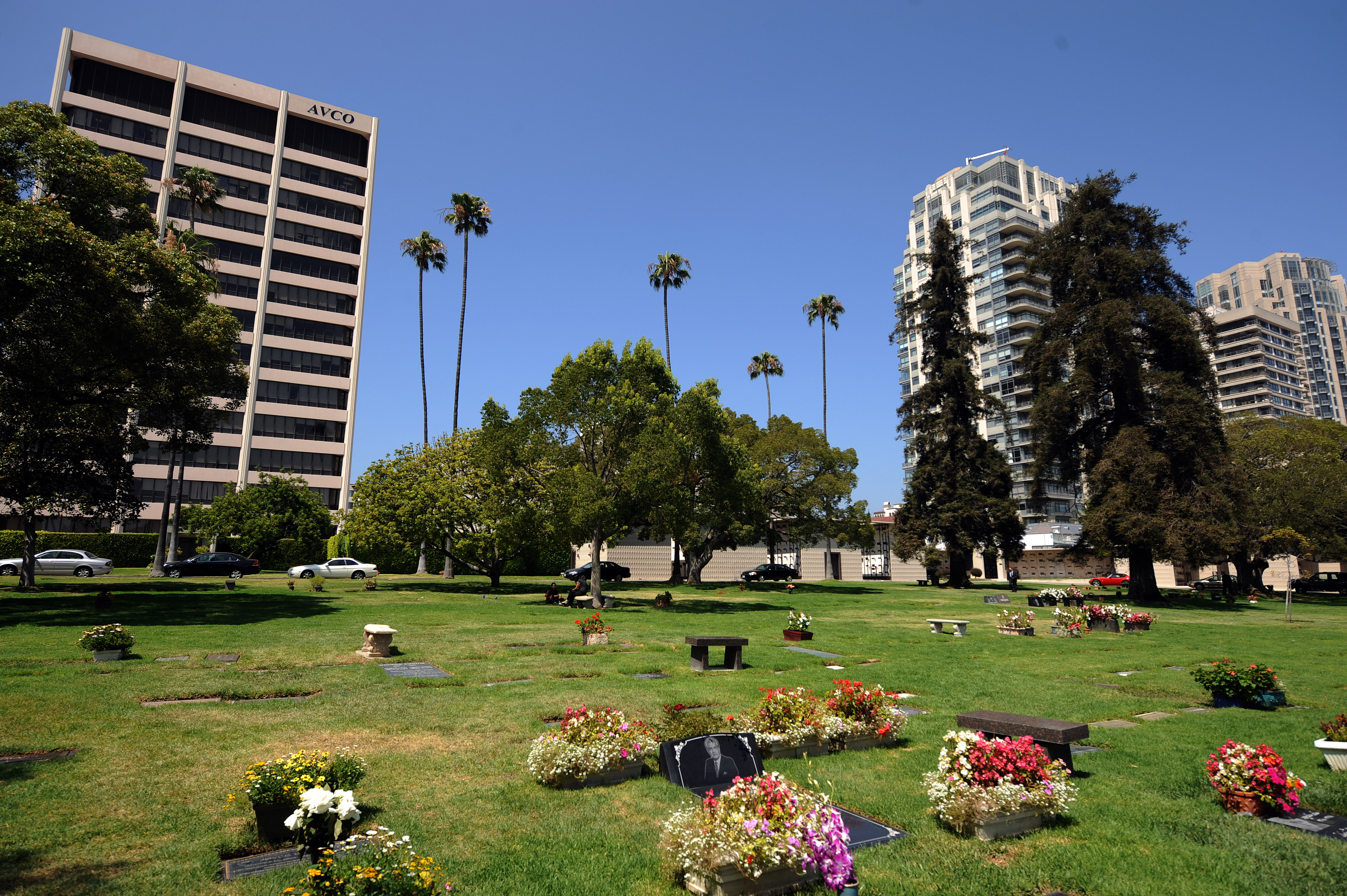 Westwood Village Memorial Park Cemetery in Los Angeles is the final resting place for a host of movie, music, and literary stars.