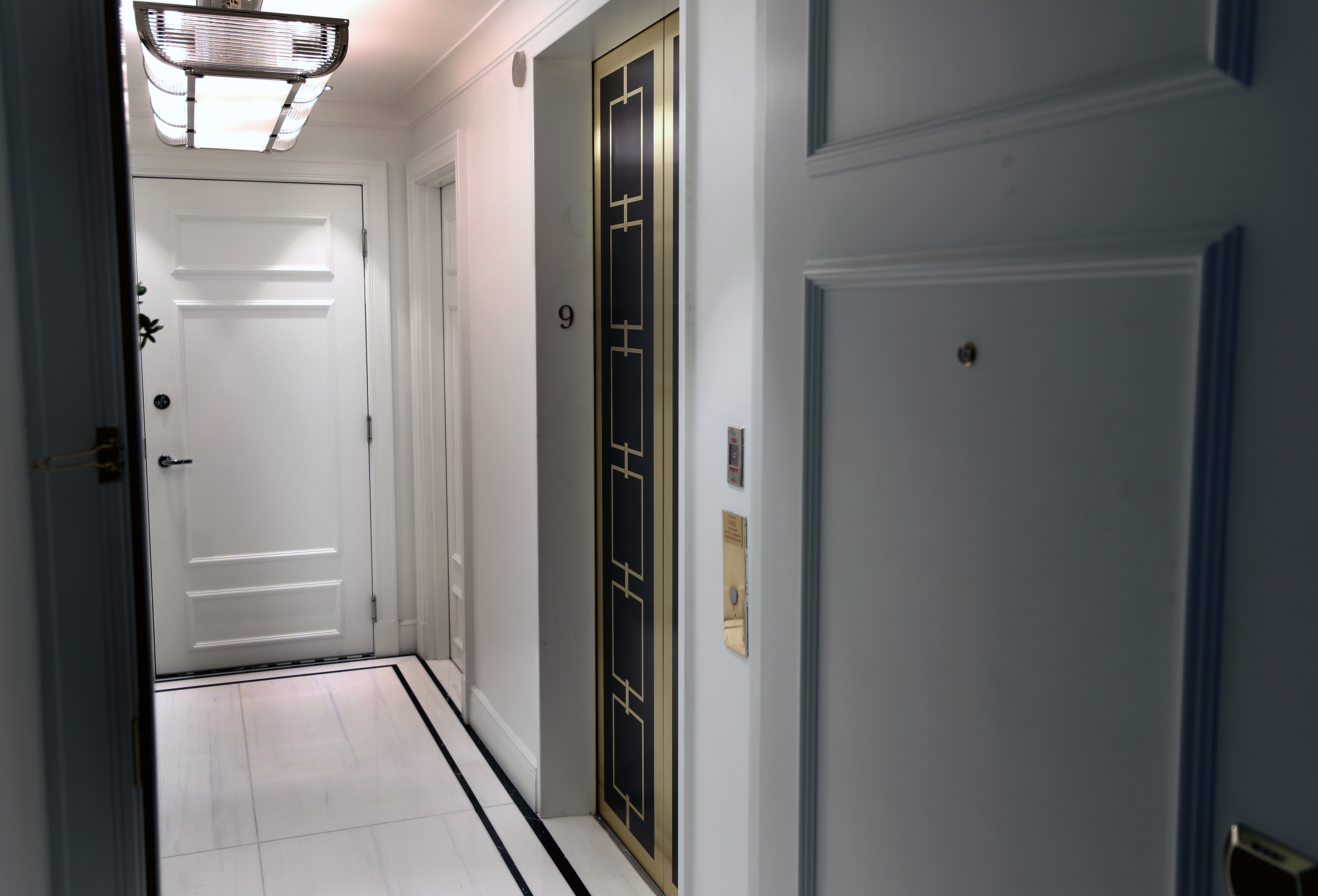The private elevator entrance.
