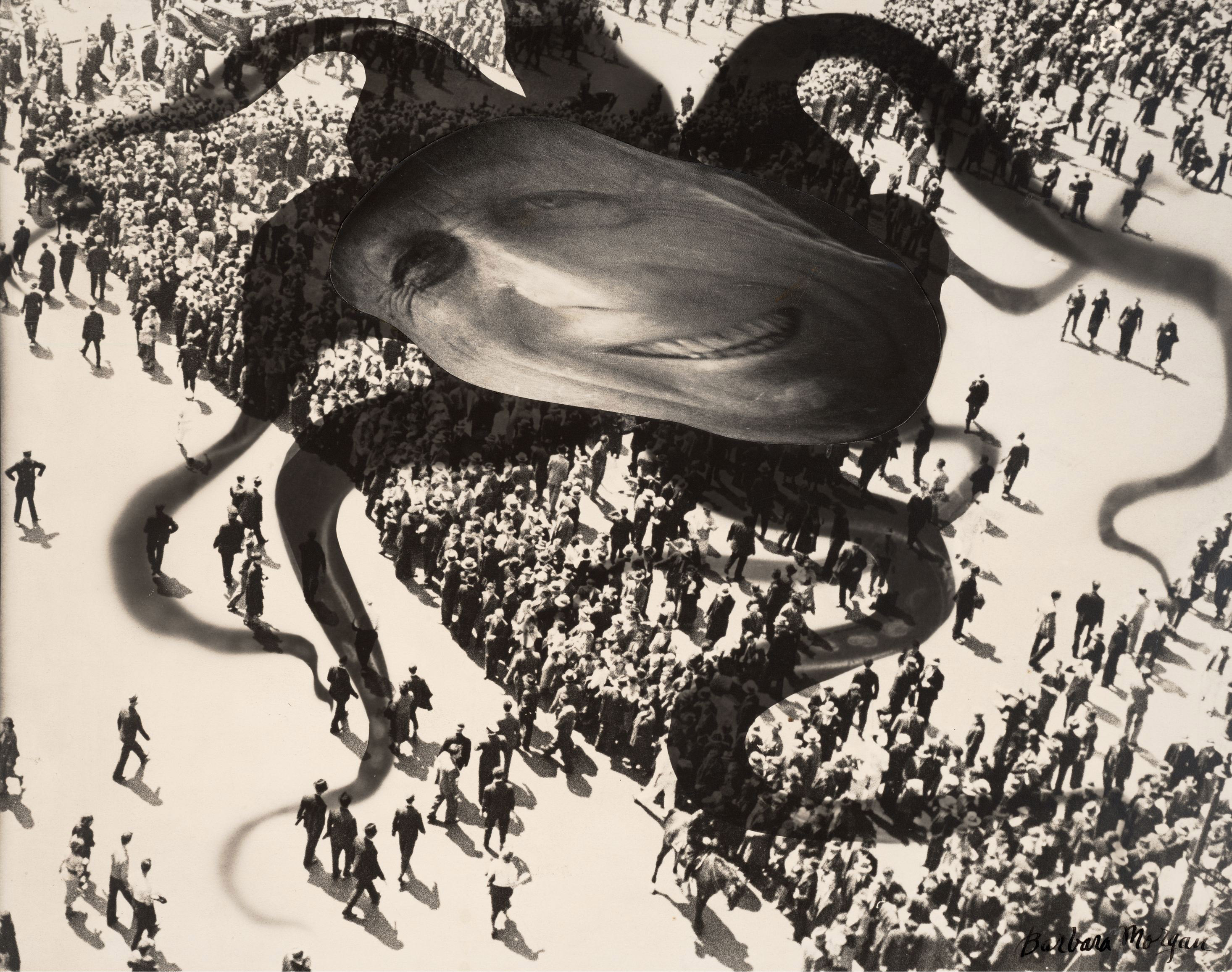 “Hearst over the People,” a collage photo by Barbara Morgan, 1939.